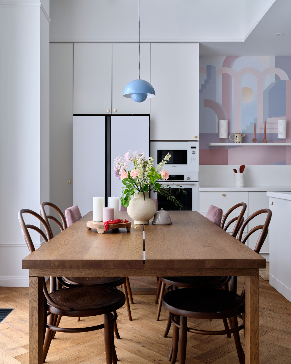 salle à manger et cuisine décoration contemporaine