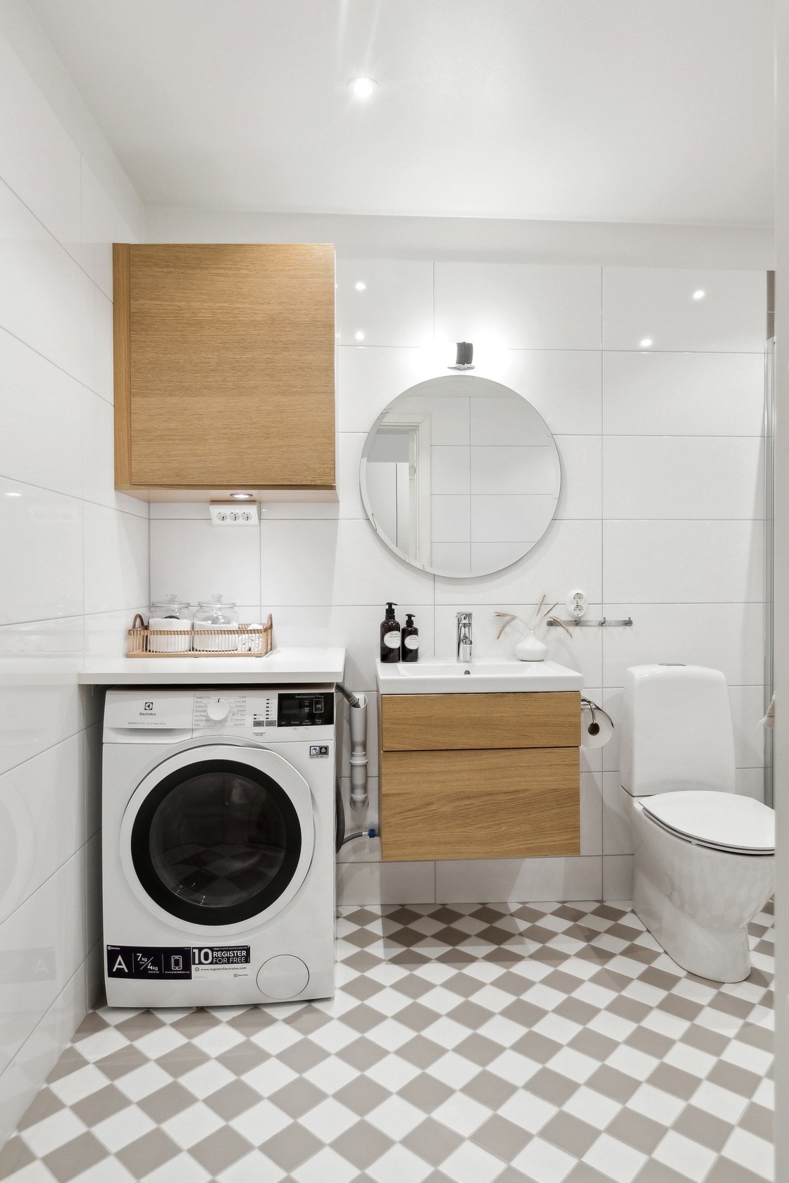 salle de bain sol carrelage damier marron et blanc salle de bain sol carrelage damier marron et blanc