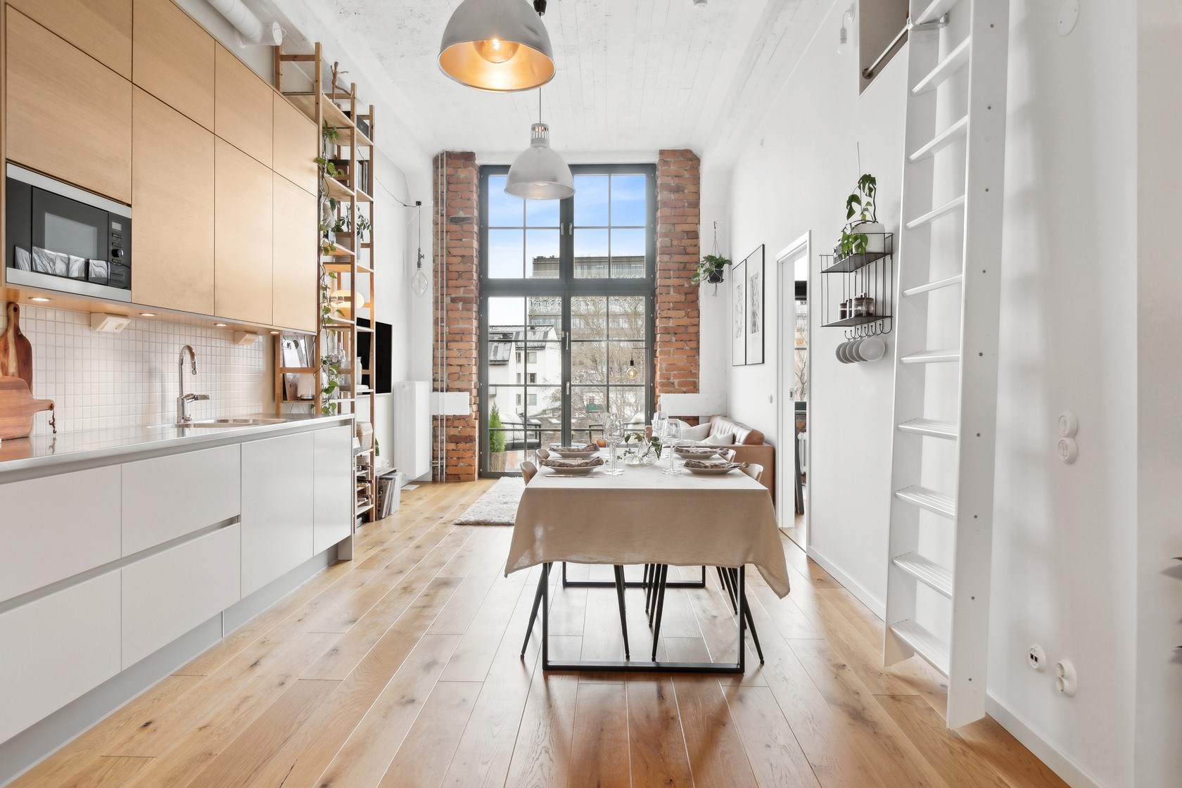 cuisine ouverte et salon deux-pièces 54m2 mini loft cuisine ouverte et salon deux-pièces 54m2 mini loft