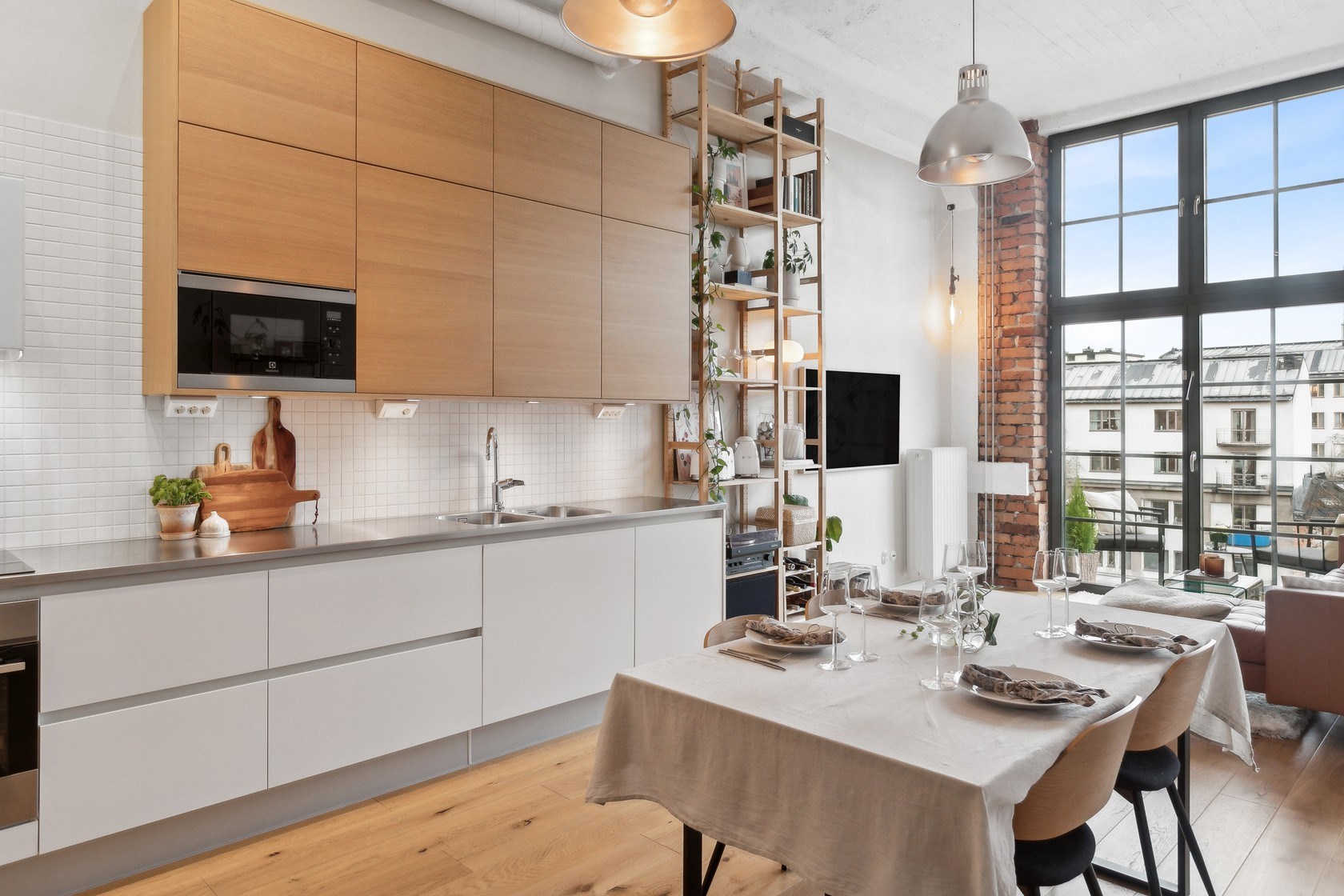 cuisine ouverte et salon deux-pièces 54m2 mini loft cuisine ouverte et salon deux-pièces 54m2 mini loft
