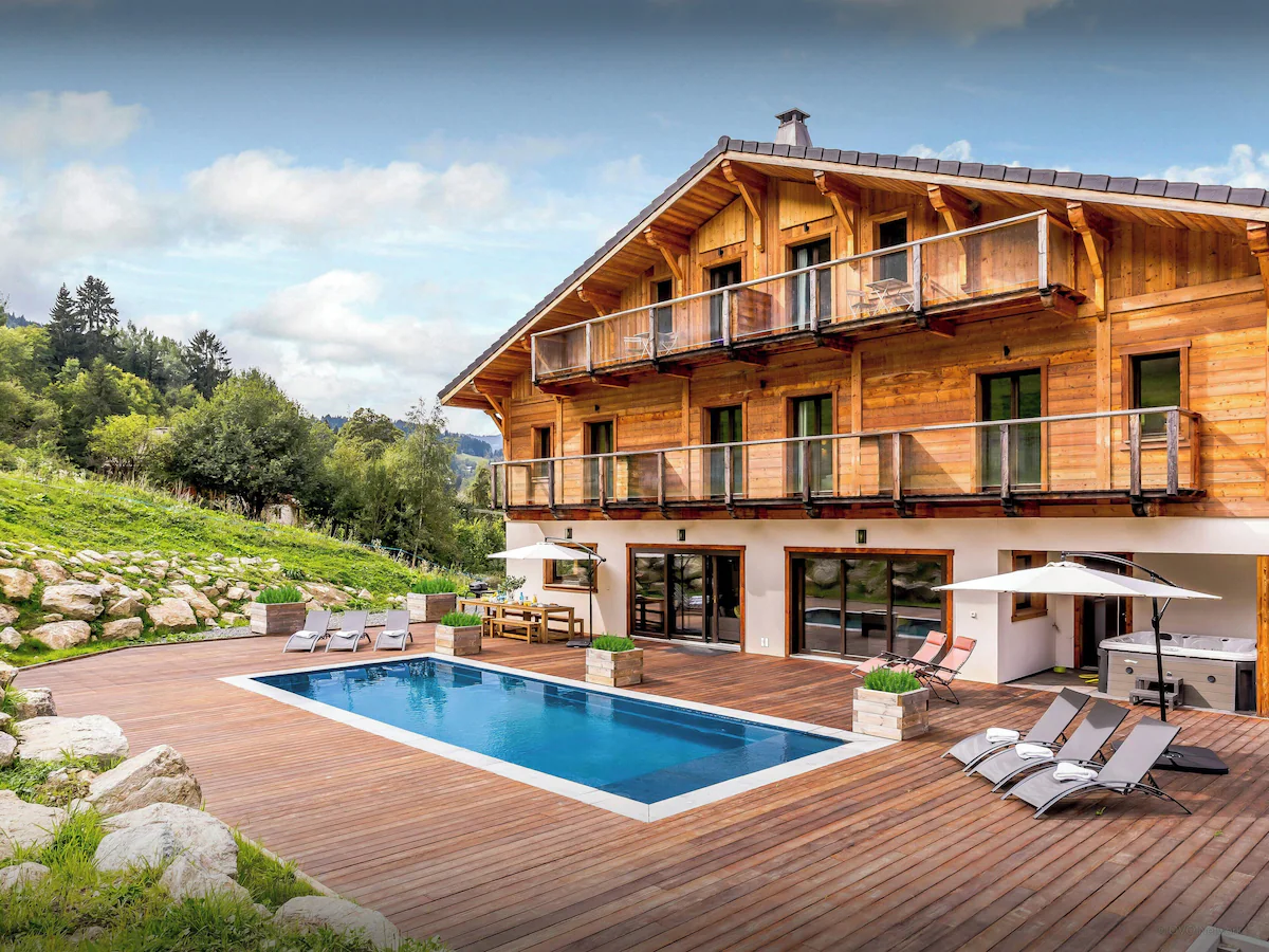 chalet avec piscine maison de vacances