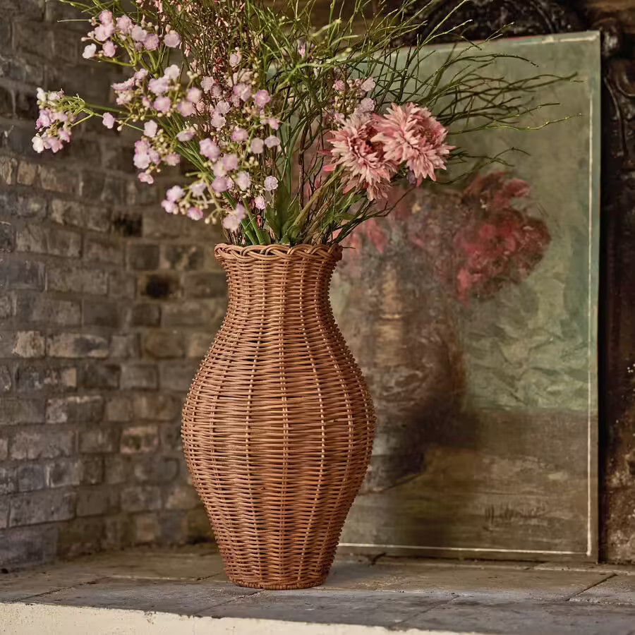 vase rotin vase rotin