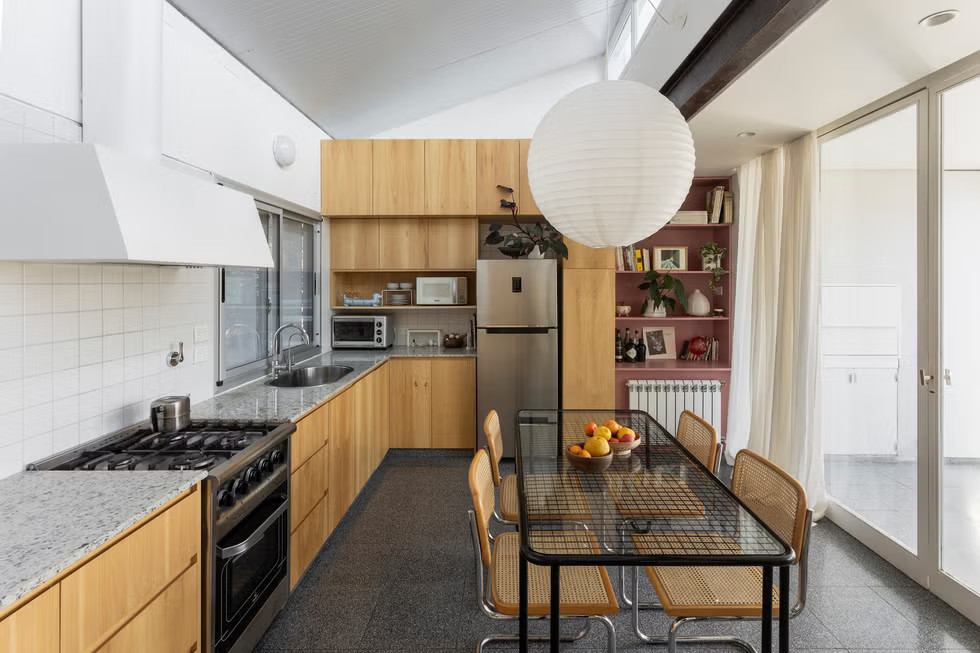cuisine ouverte et salle à manger décoration contemporaine maison de ville