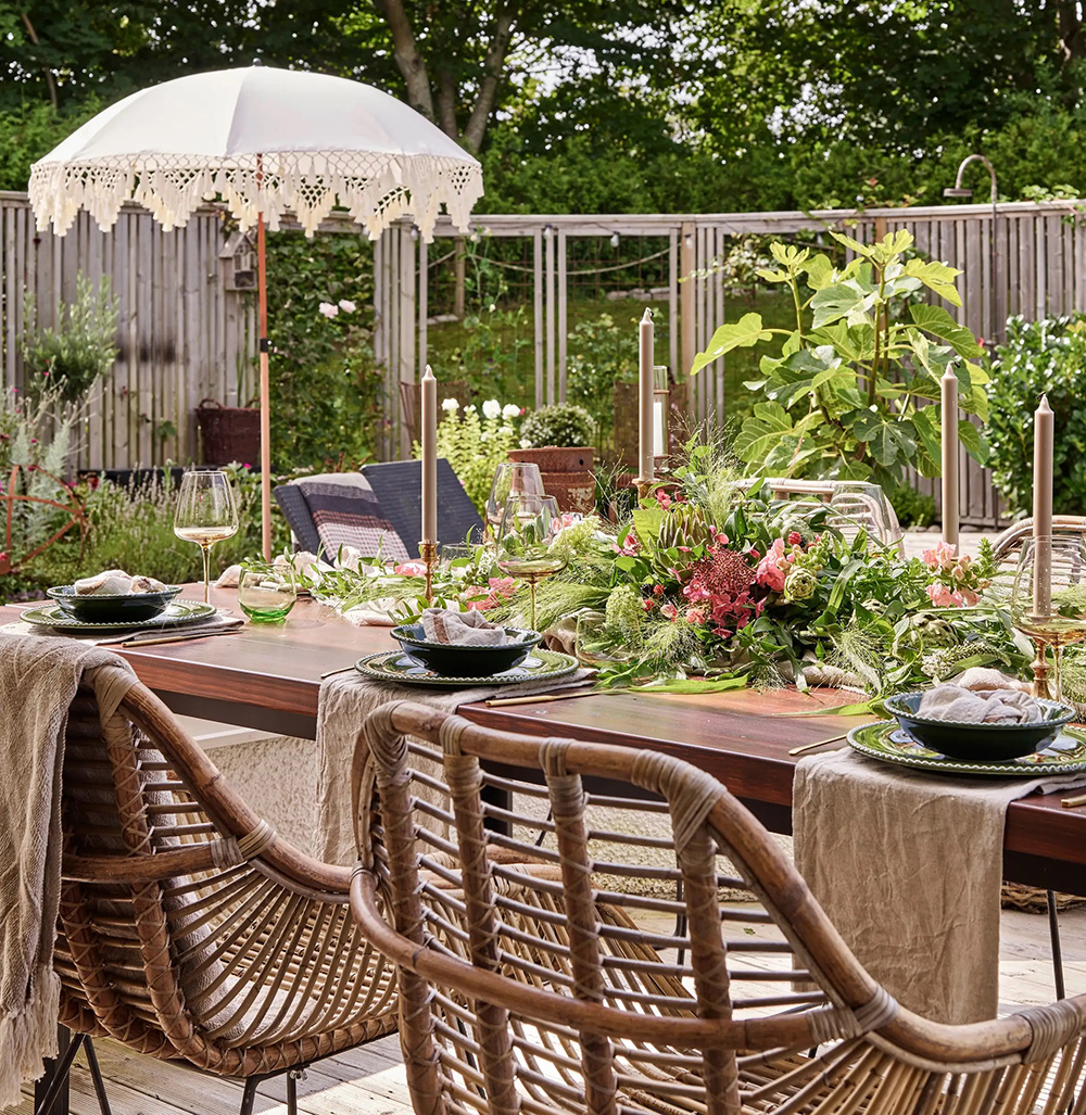 terrasse maison de ville en Suède