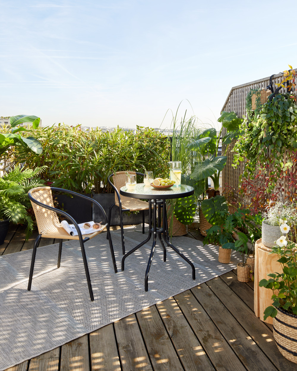 terrasse aménagée