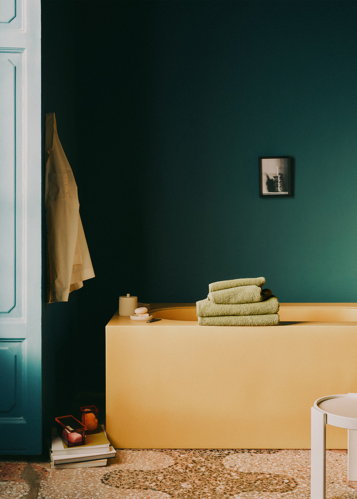salle de bain mur bleu salle de bain mur bleu