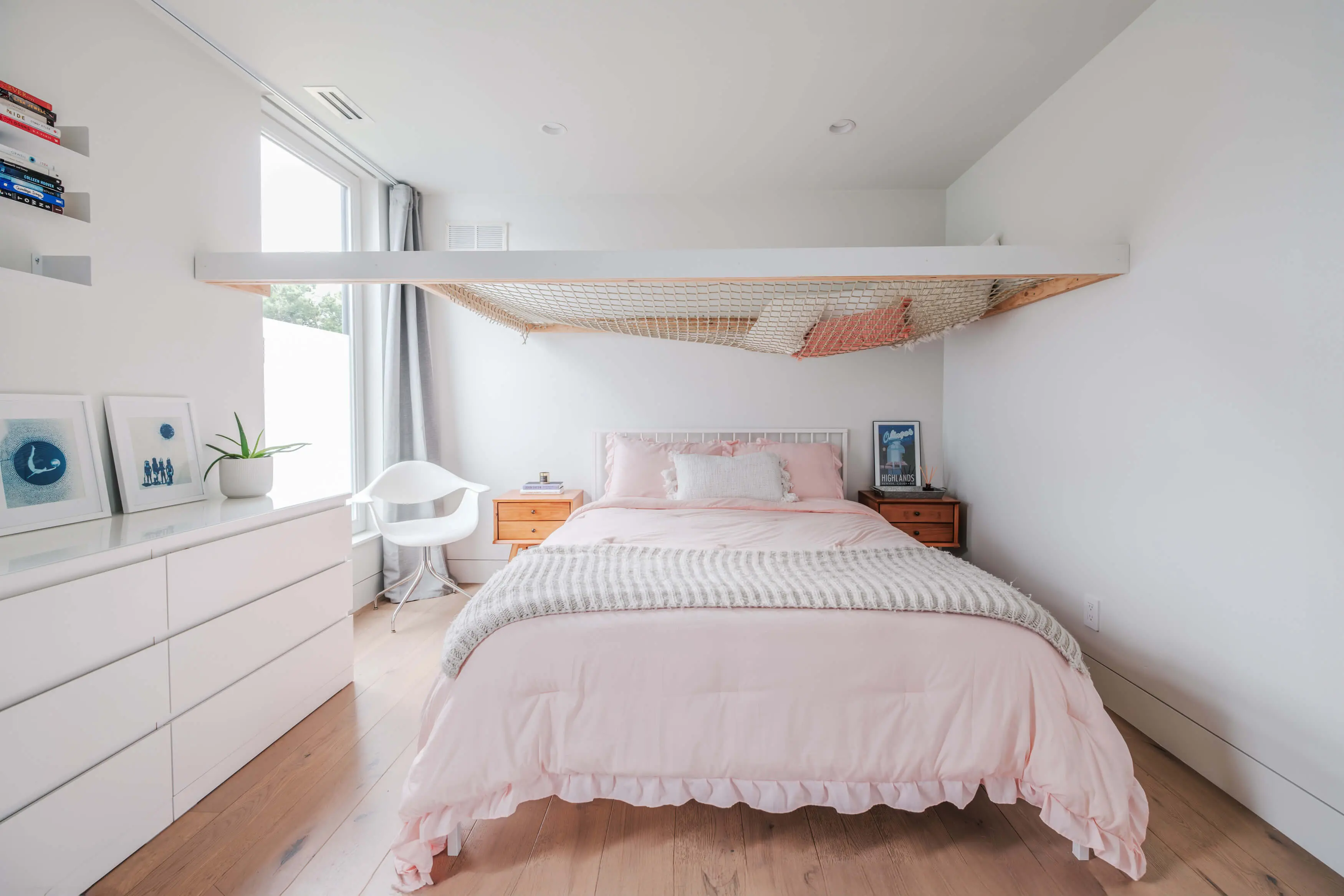 chambre enfant avec mezzanine filet