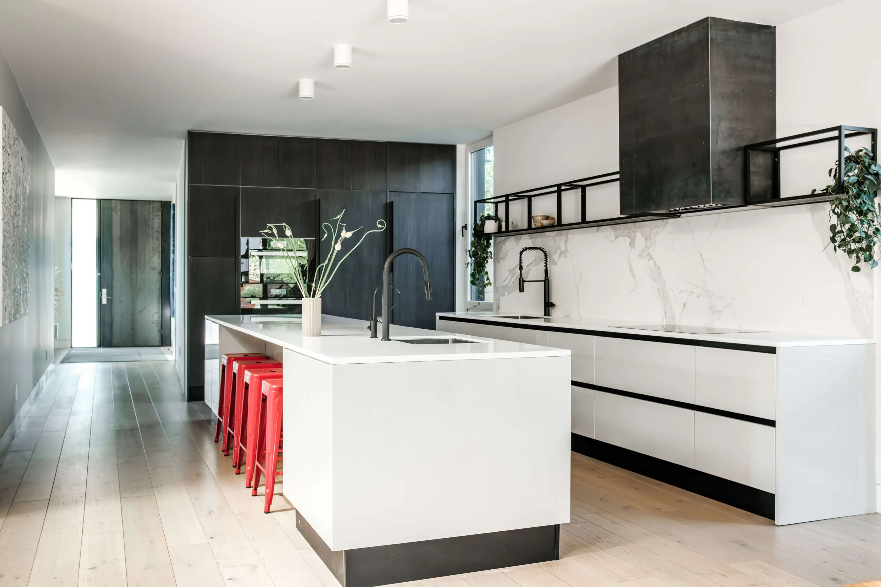cuisine design blanche maison contemporaine