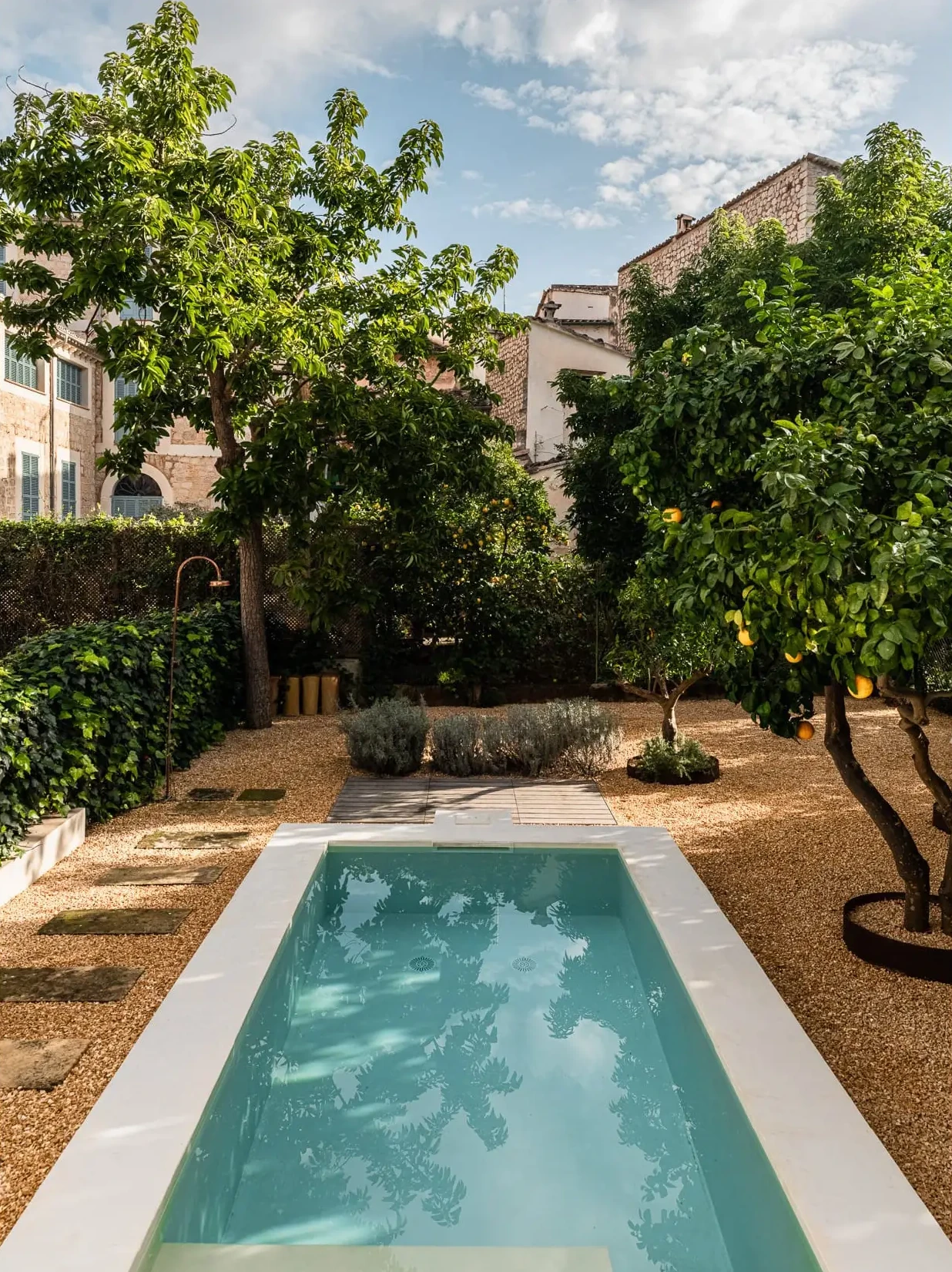 jardin avec piscine Majorque Soller
