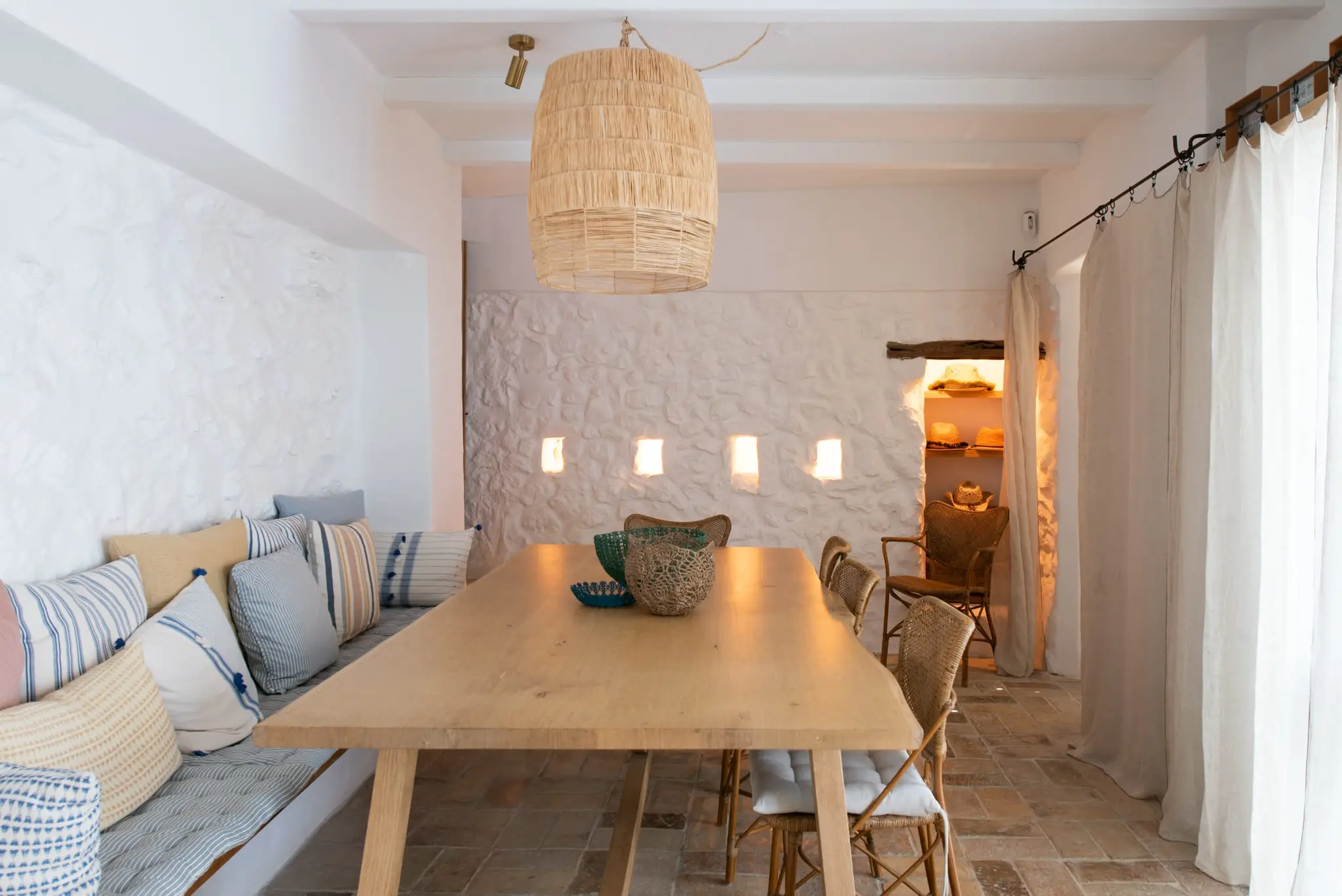 salle à manger maison Ibiza