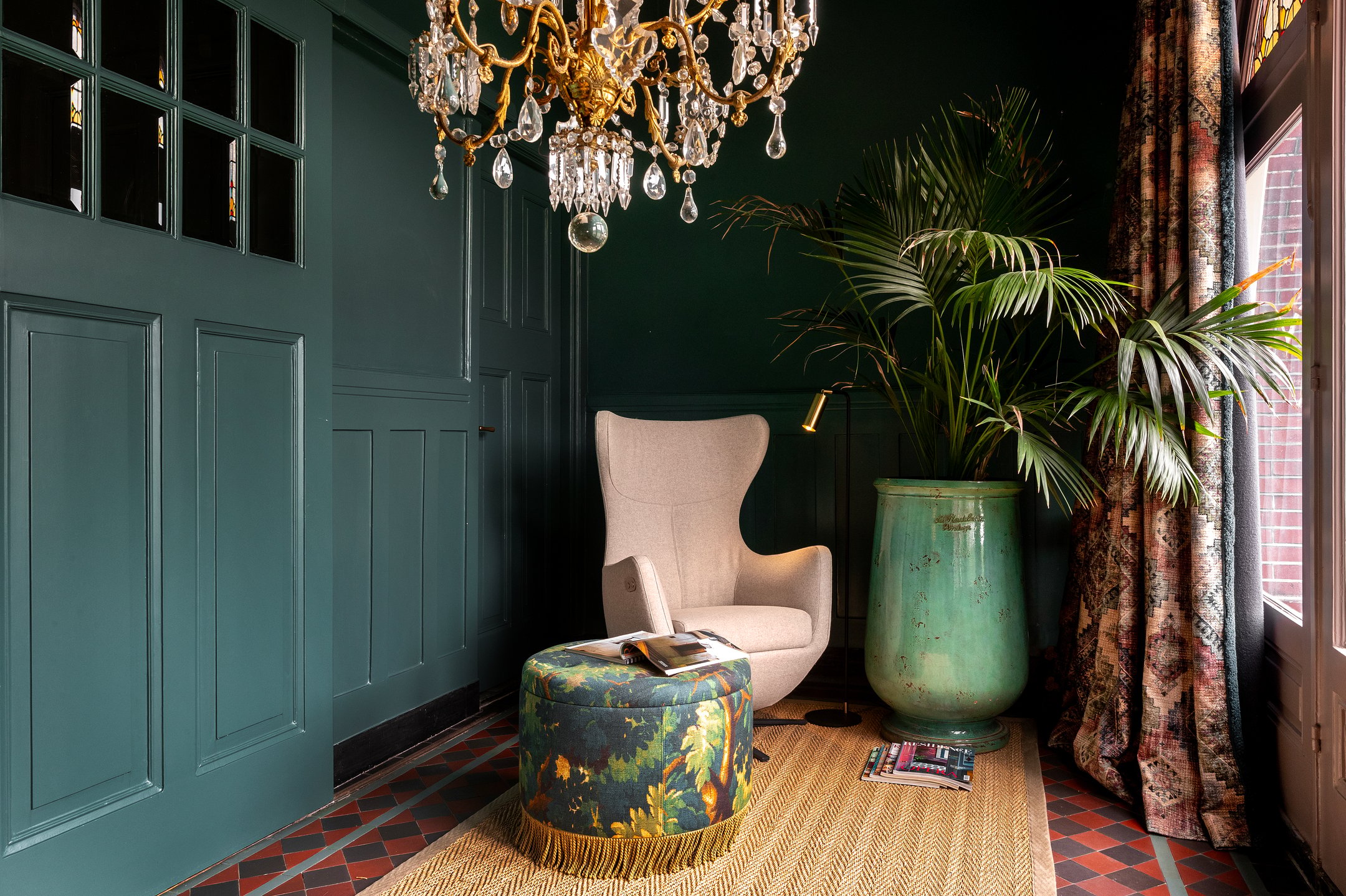 entrée murs verts décoration classique chic entrée murs verts décoration classique chic