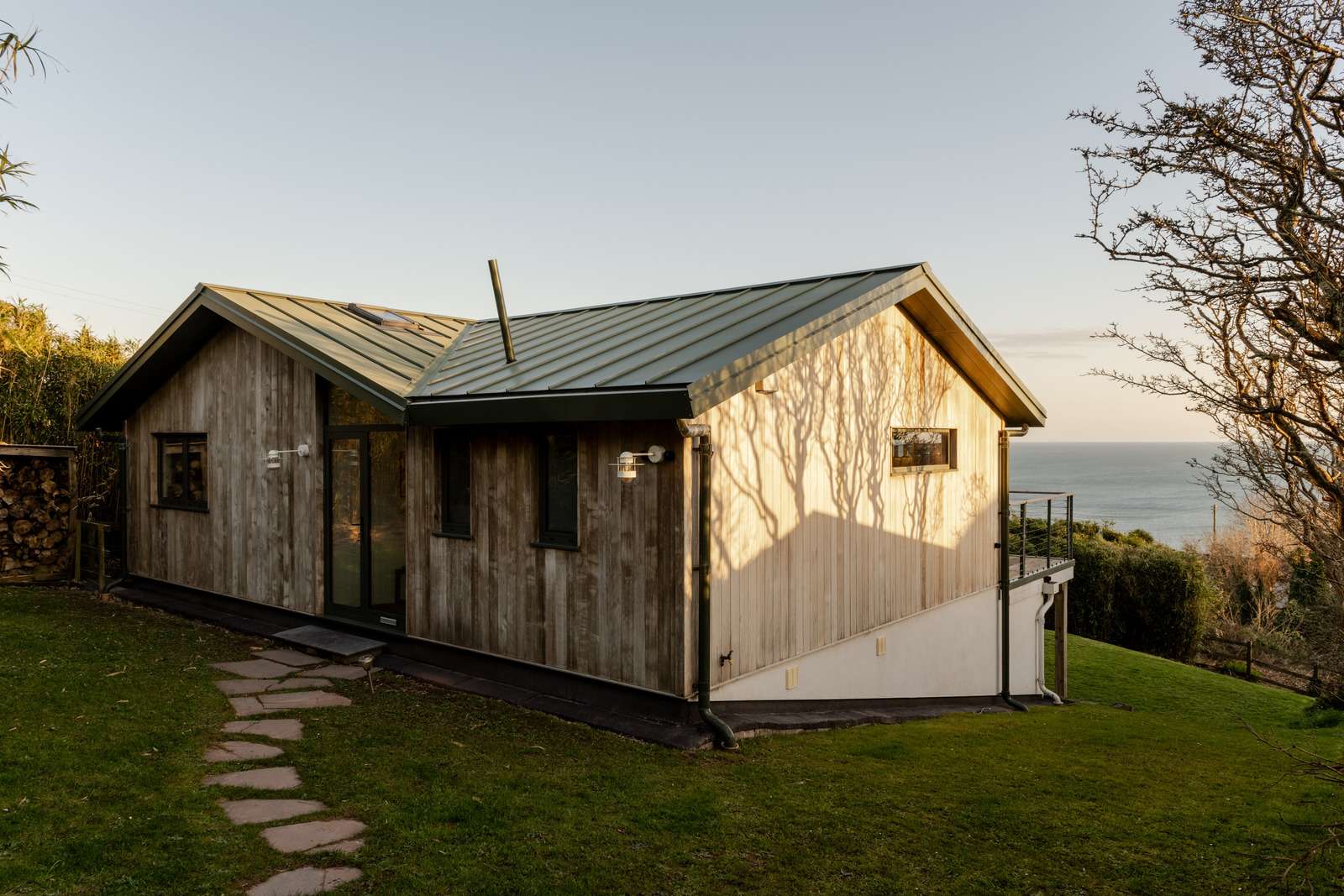 maison contemporaine près de la mer Pays de Galles