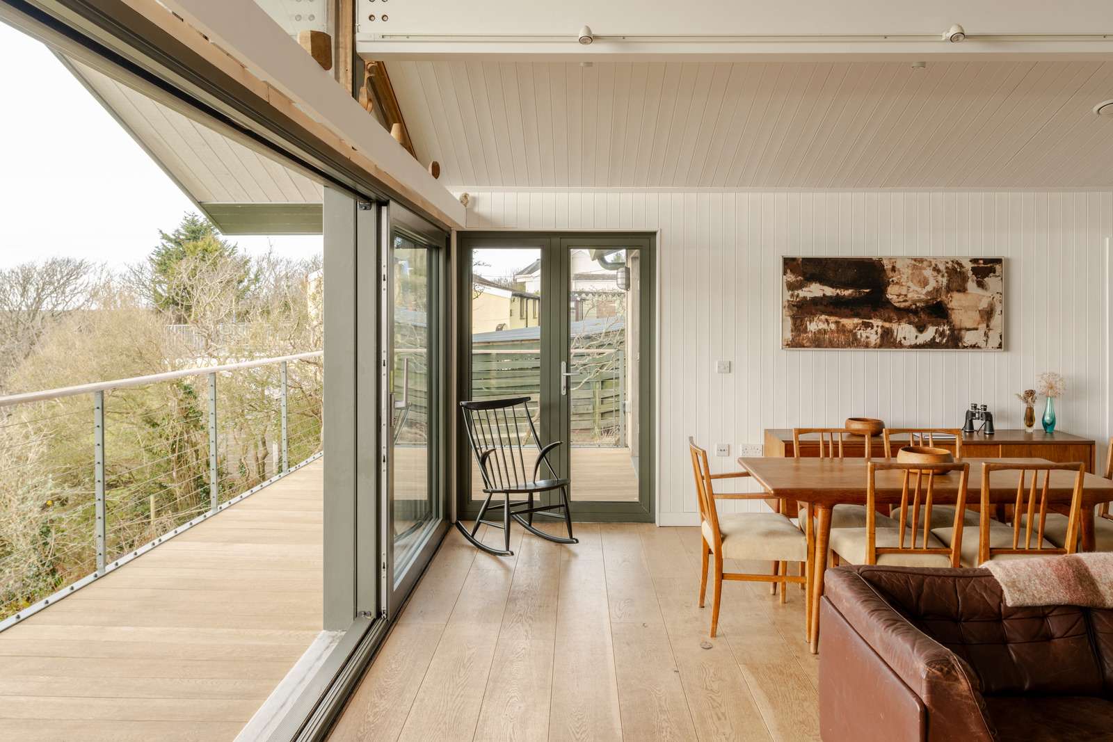 salon avec terrasse maison Pays de Galles