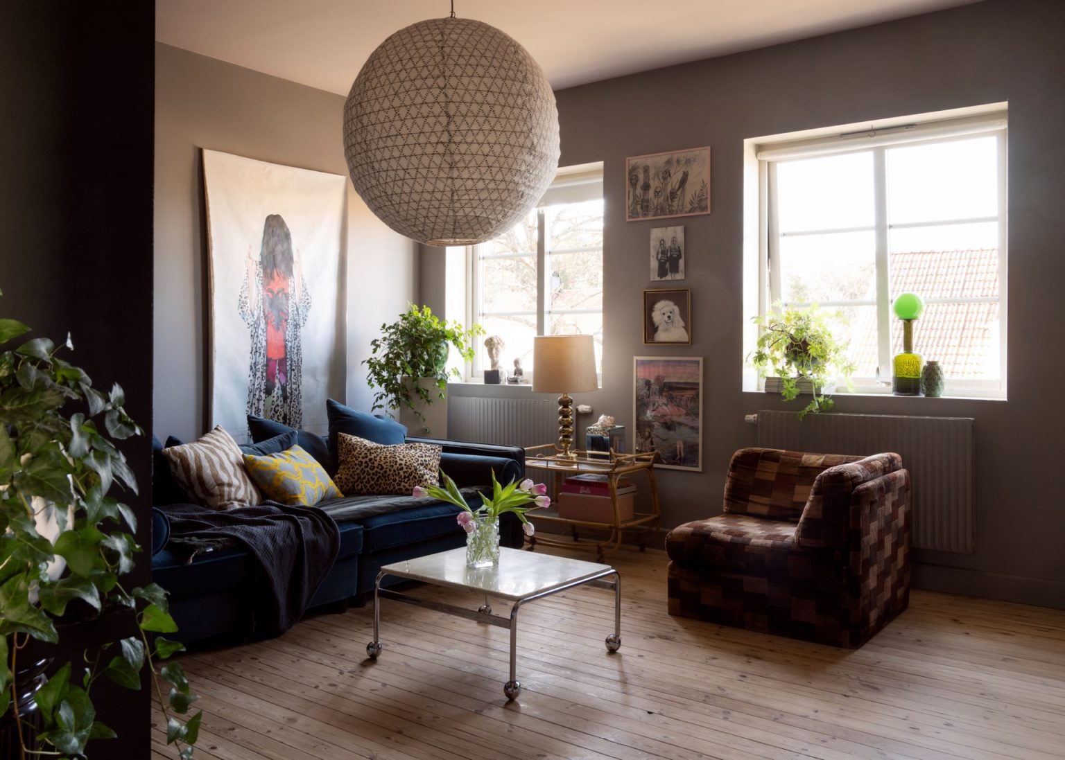 salon décoration vintage