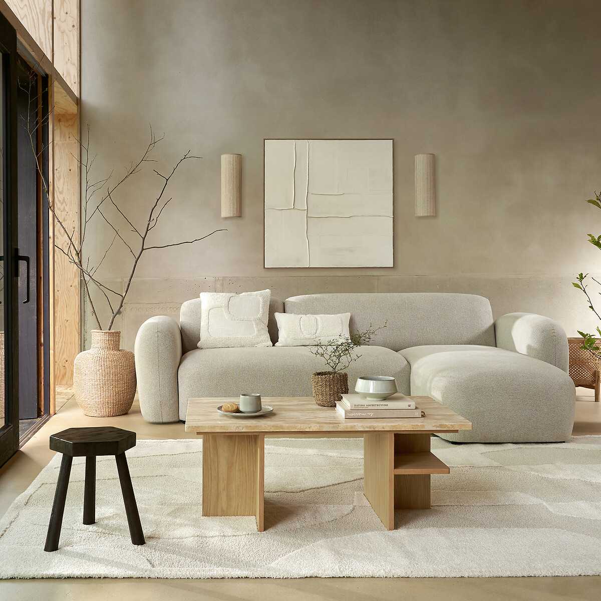 salon décoration contemporaine nouveau catalogue La Redoute Intérieurs 2025