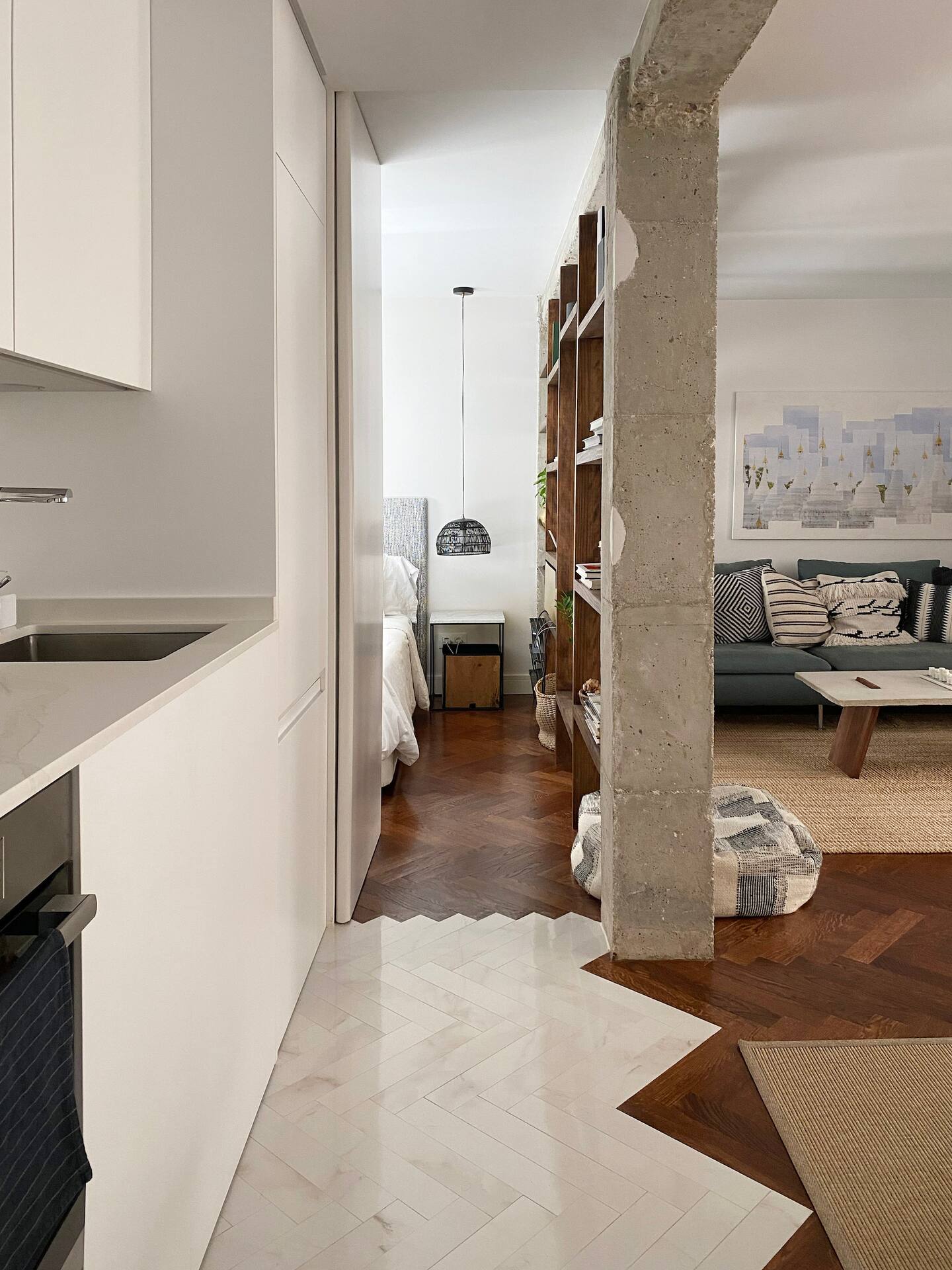 cuisine chambre salon mini loft décoration contemporaine cuisine chambre salon mini loft décoration contemporaine
