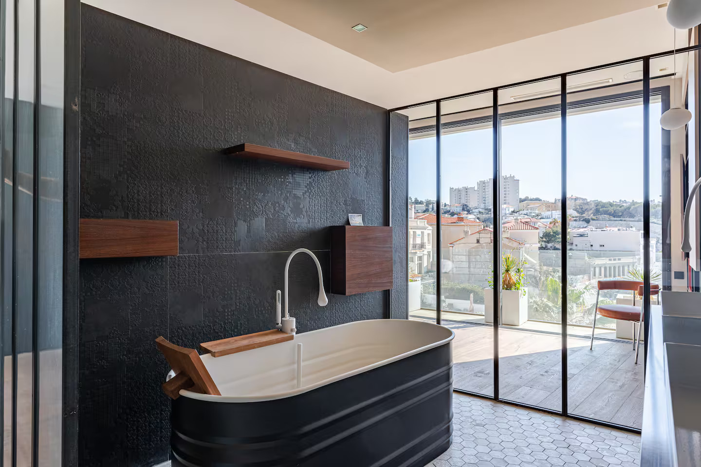 salle de bain contemporaine noire salle de bain contemporaine noire