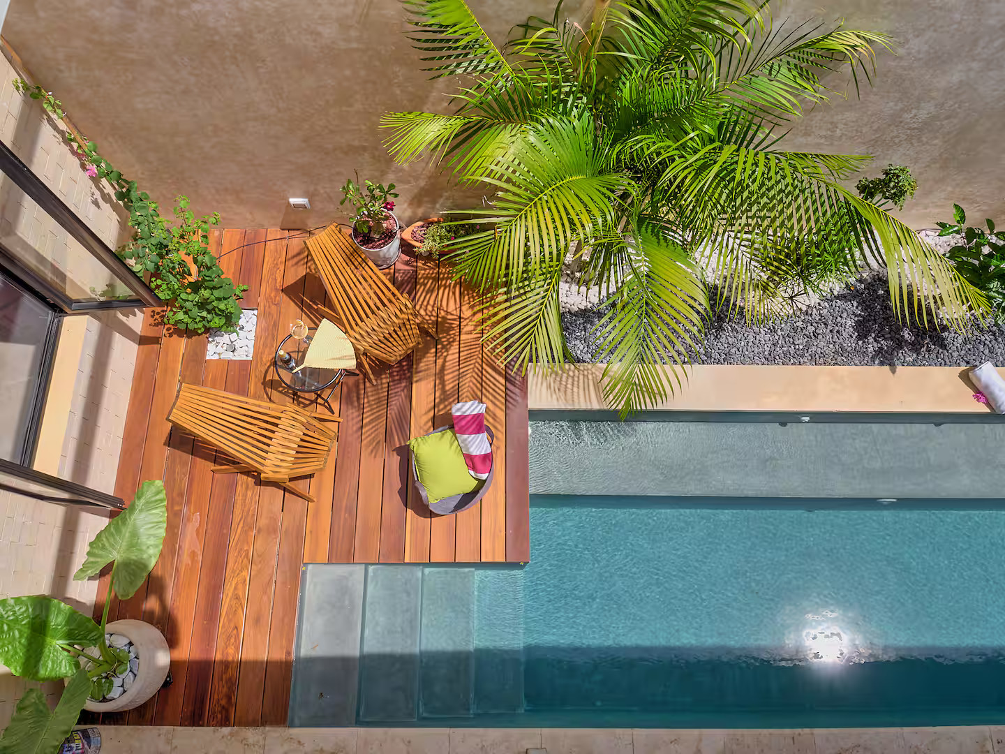 patio maison avec piscine Mexique type couloir de nage patio maison avec piscine Mexique type couloir de nage