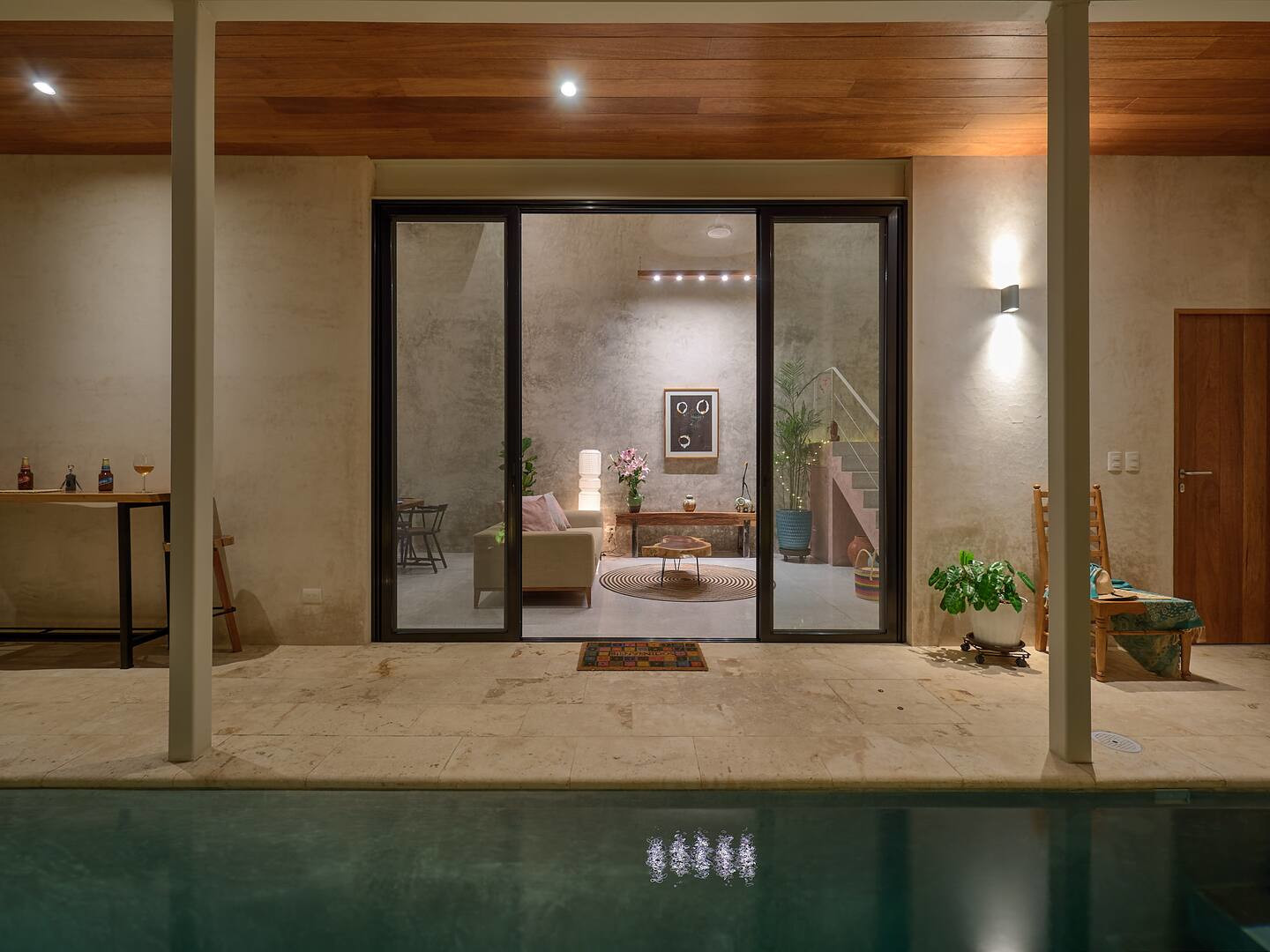 patio maison avec piscine Mexique type couloir de nage patio maison avec piscine Mexique type couloir de nage