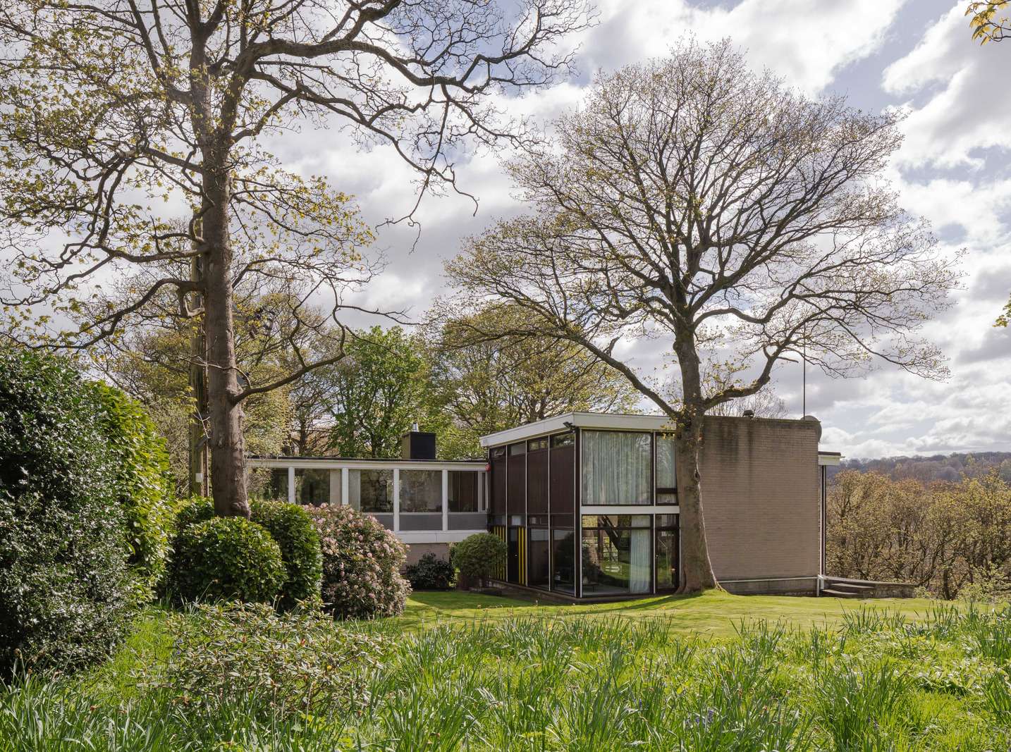 maison par l'architecte Peter Womersley 1954 en Angleterre