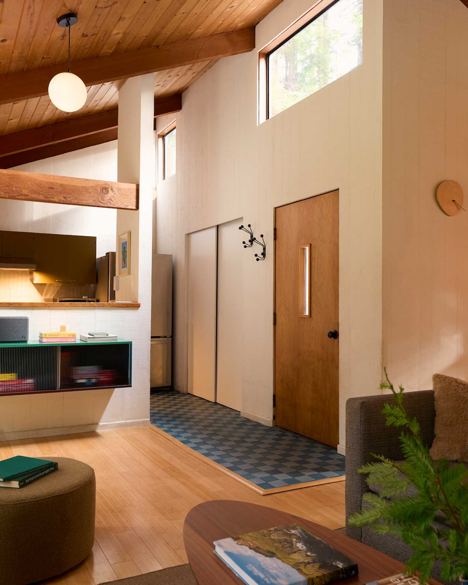 salon décoration contemporaine maison en bois