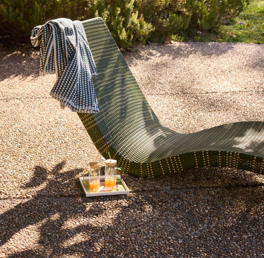 bain de soleil résine verte collection maisons du Monde 2025 outdoor