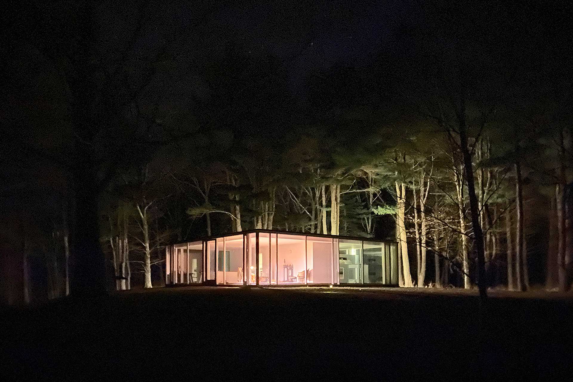 petite maison architecte en verre vue nuit petite maison architecte en verre vue nuit