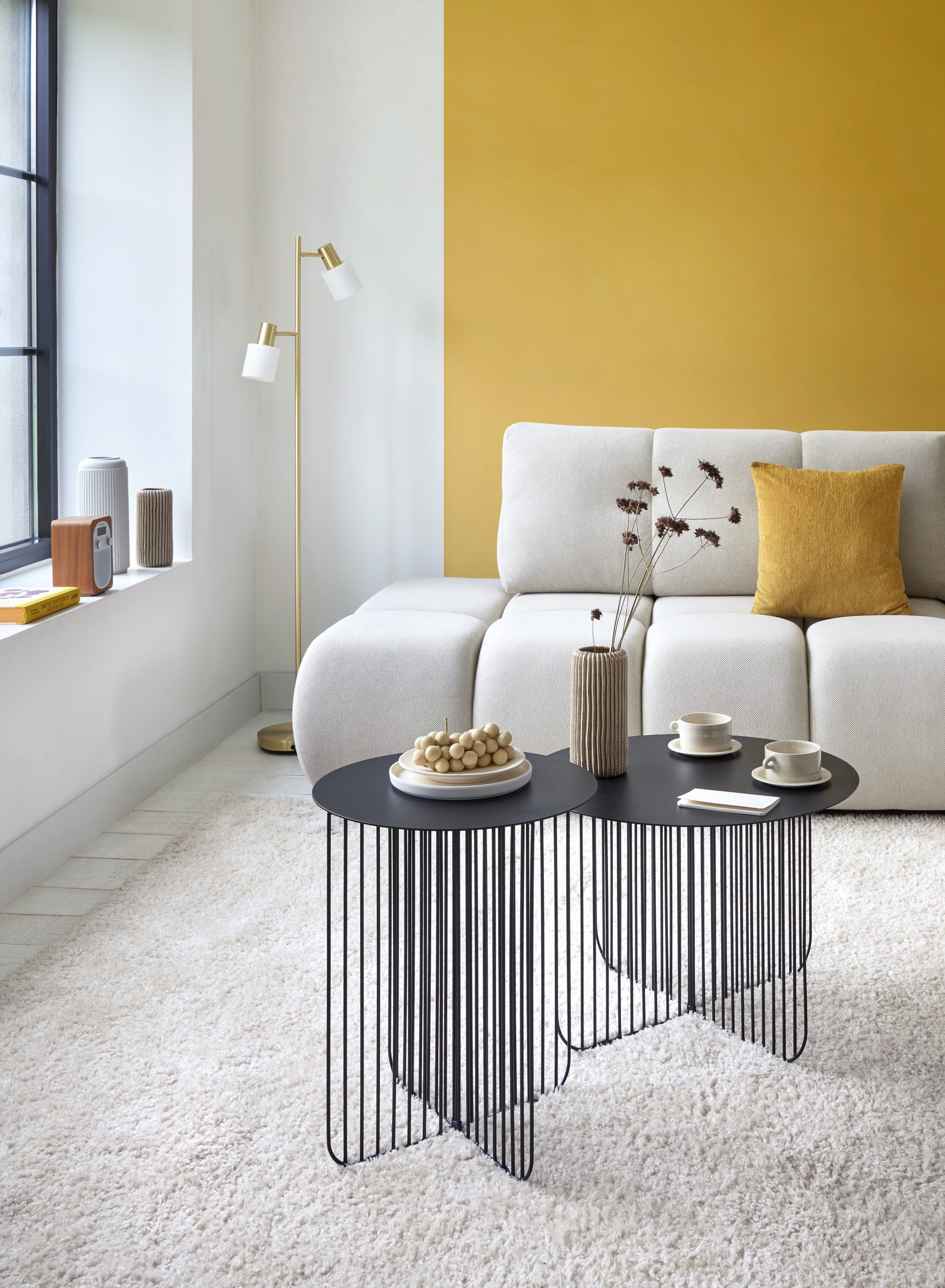 salon mur jaune But salon mur jaune But