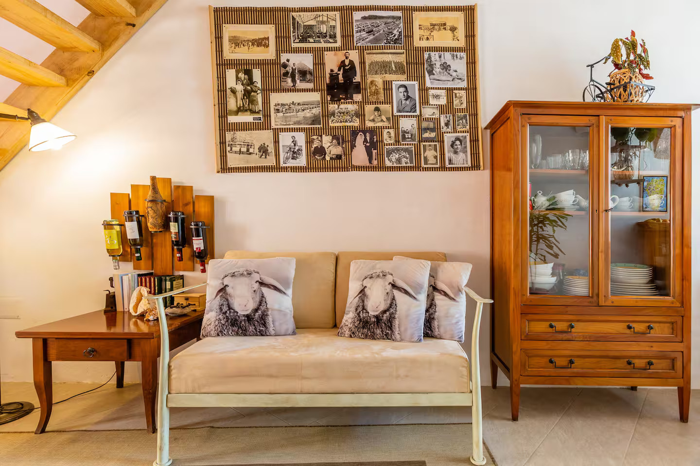 salon décoration rustique