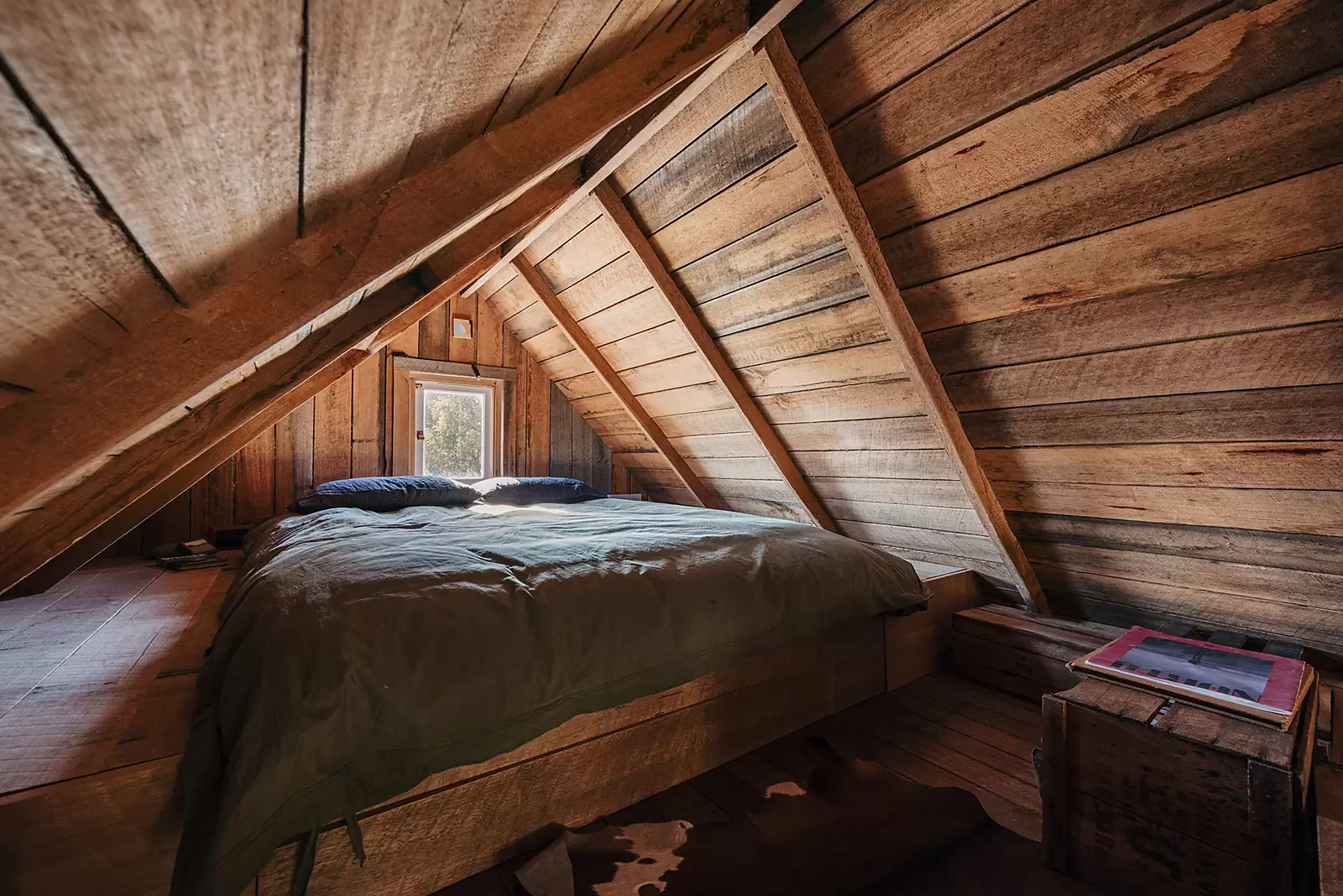 chambre dans combles petite maison en bois The Headland