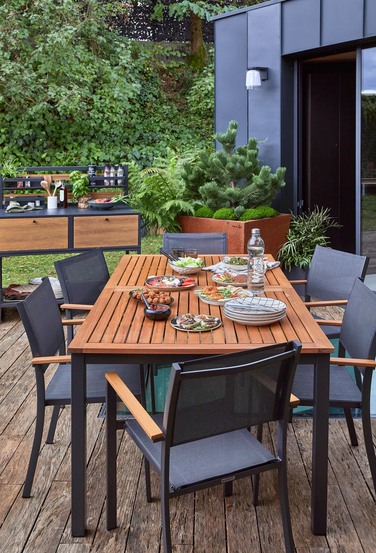 terrasse style industriel avec cuisine d terrasse style industriel avec cuisine d'été