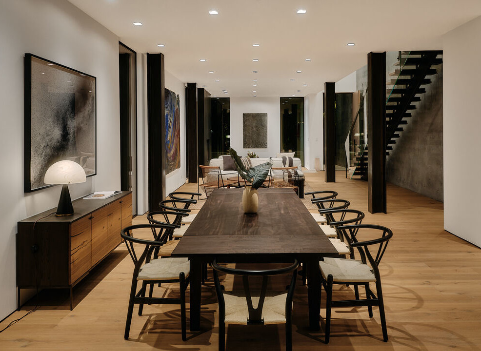 salle à manger décoration contemporaine maison architecte Olson Kundig