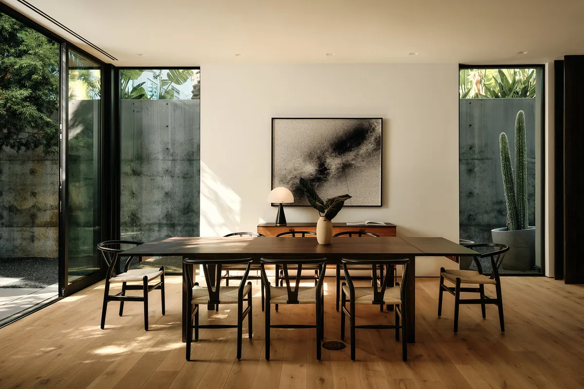 salle à manger décoration contemporaine maison architecte Olson Kundig