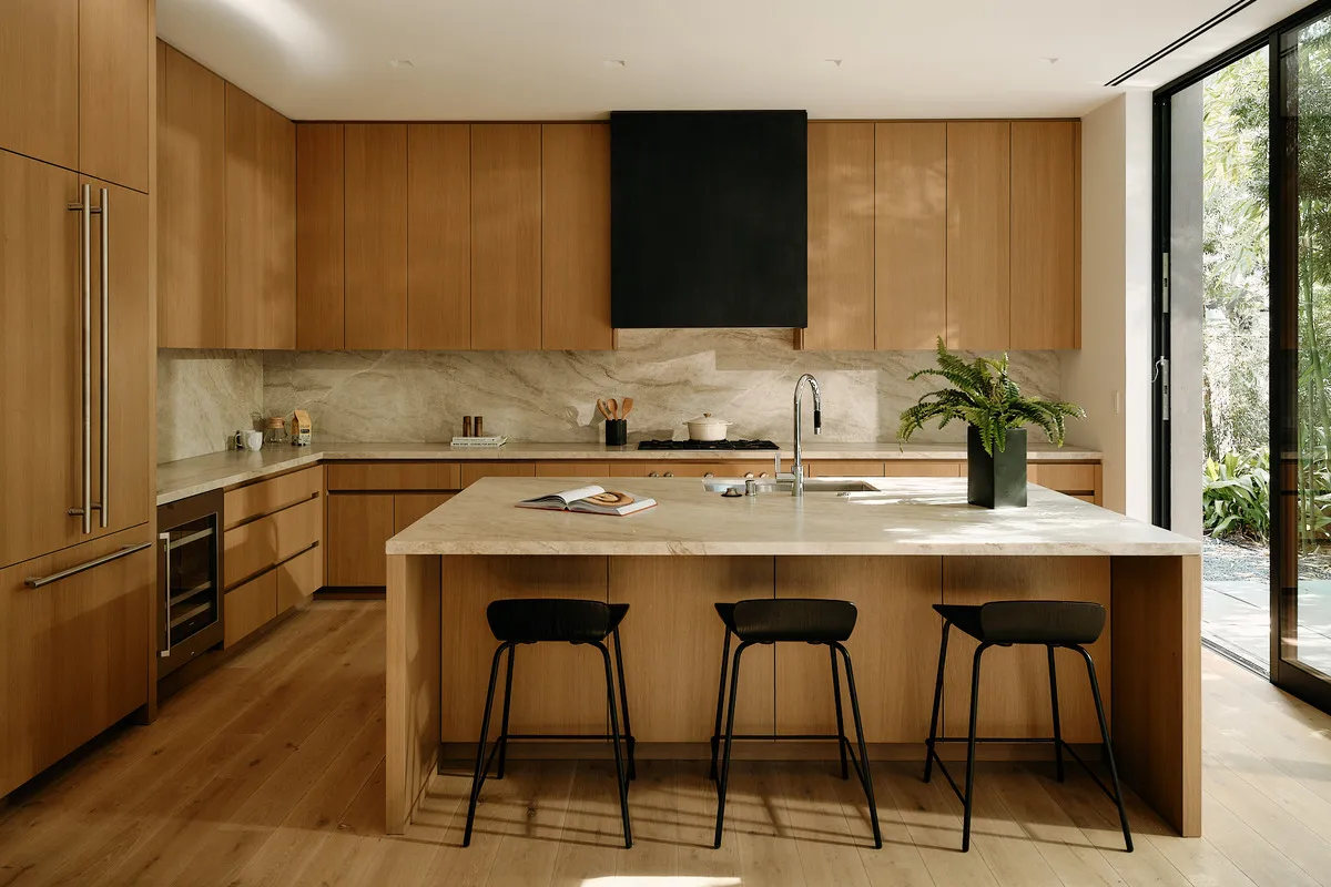 cuisine bois design décoration contemporaine maison architecte Olson Kundig
