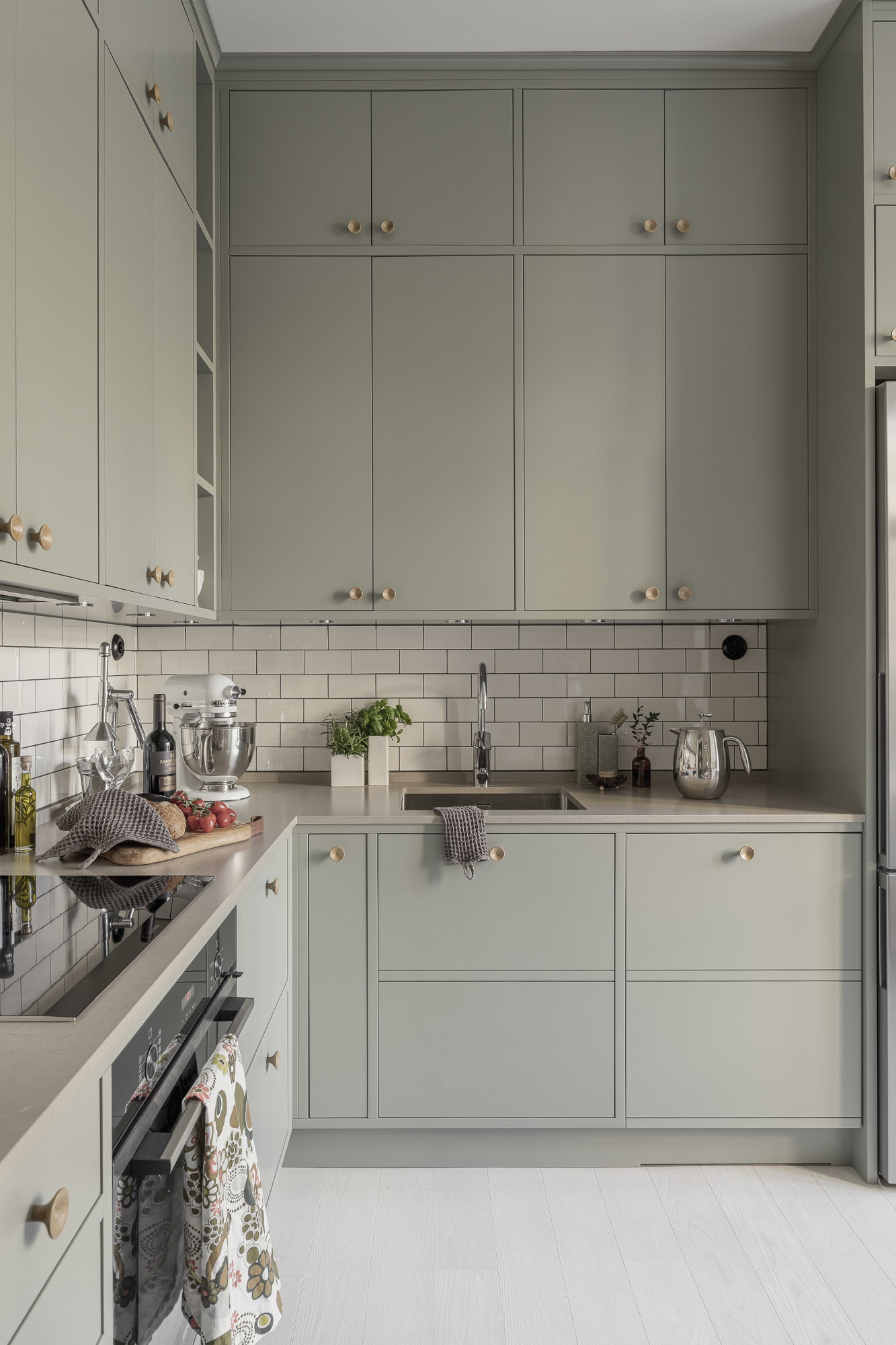 cuisine verte décoration scandinave