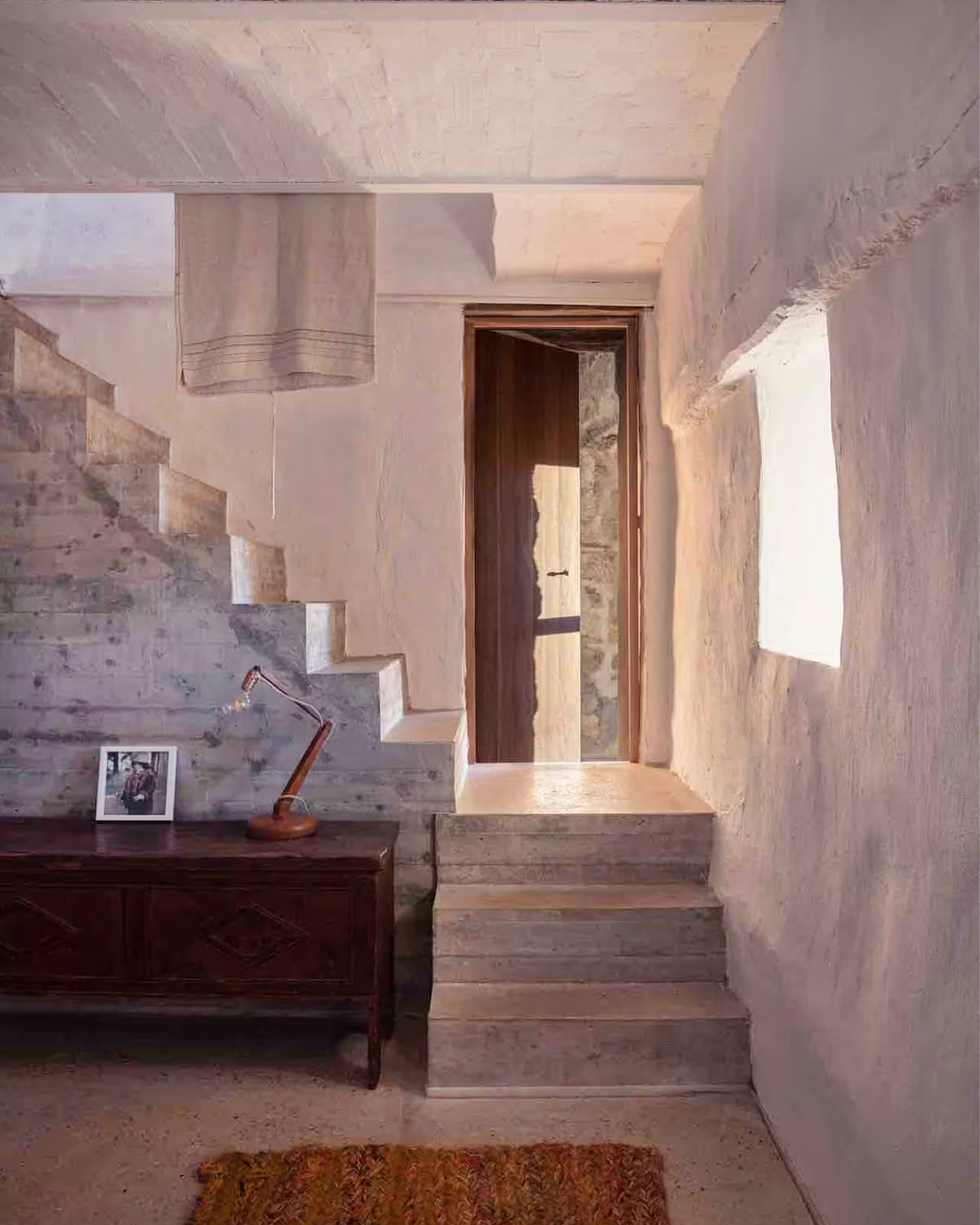escalier béton