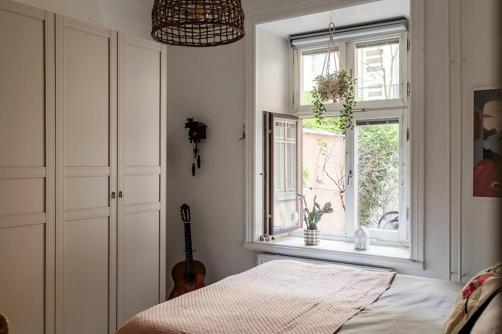 chambre appartement 75m2 décoration scandinave
