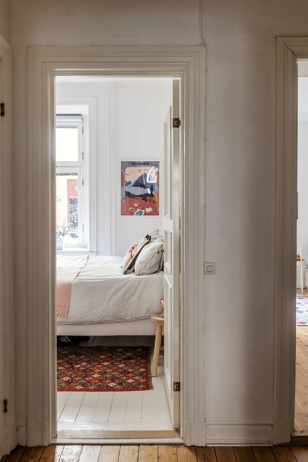 chambre appartement 75m2 décoration scandinave
