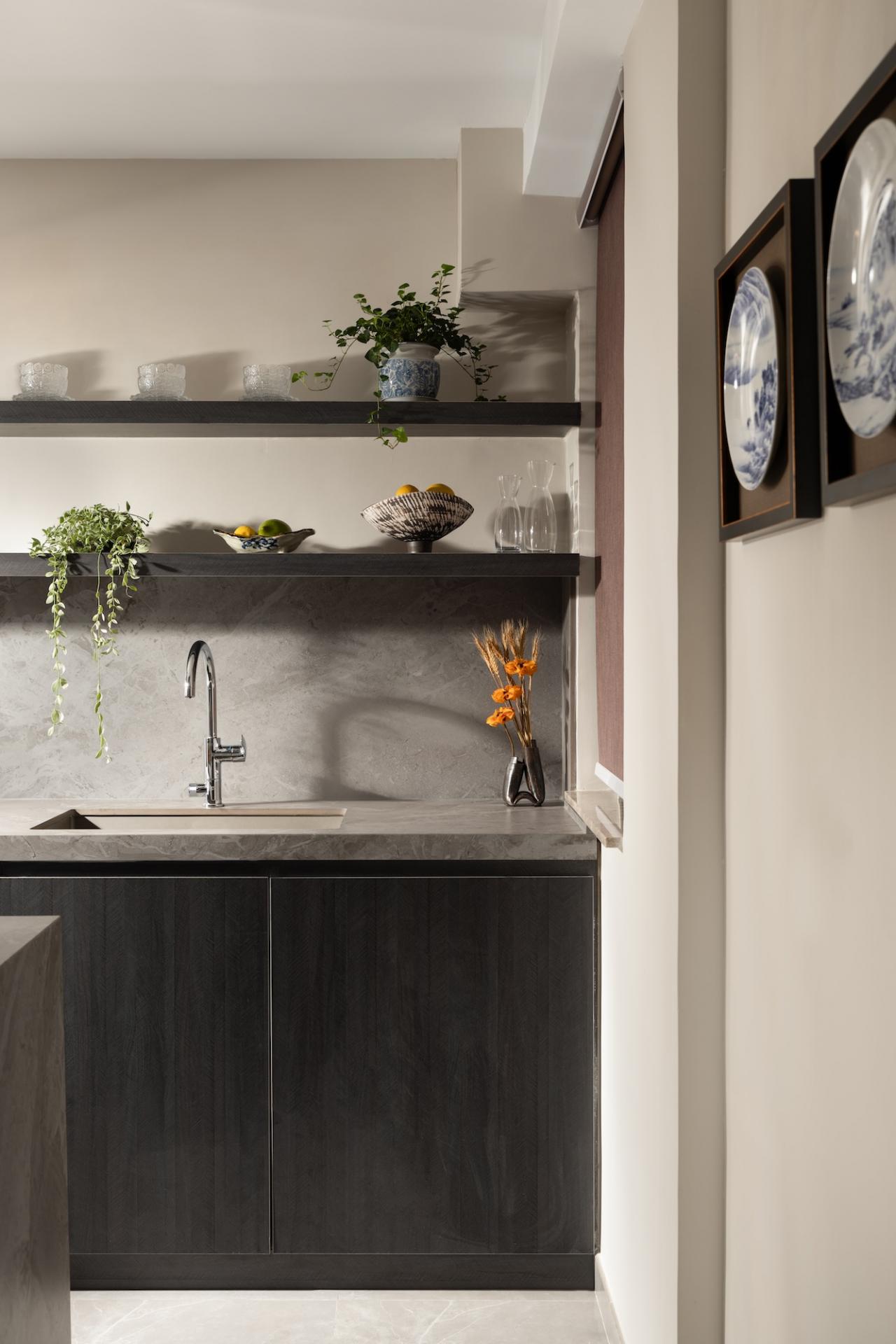 cuisine noyer décoration contemporaine
