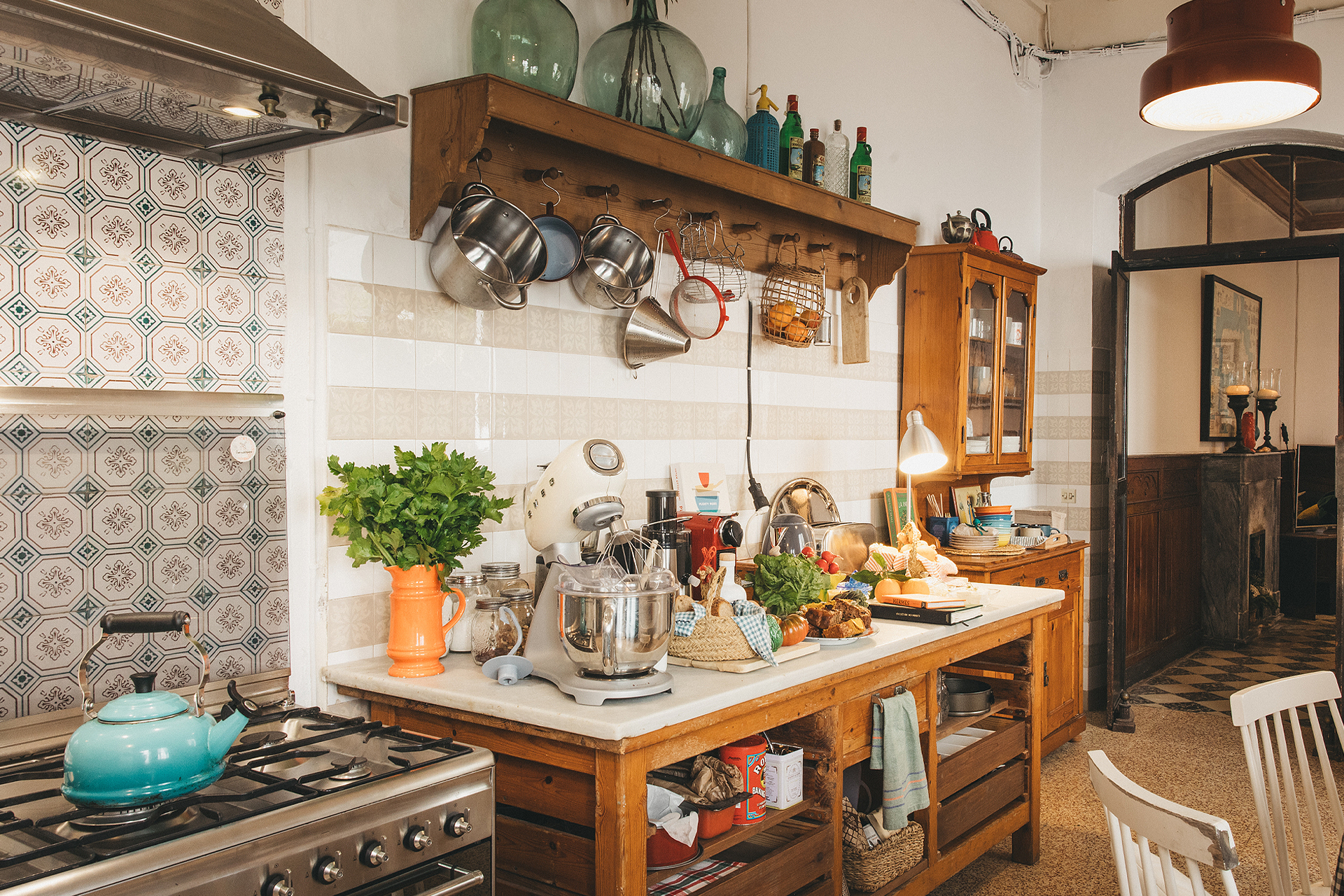 cuisine décoration vintage et rustique Joia House