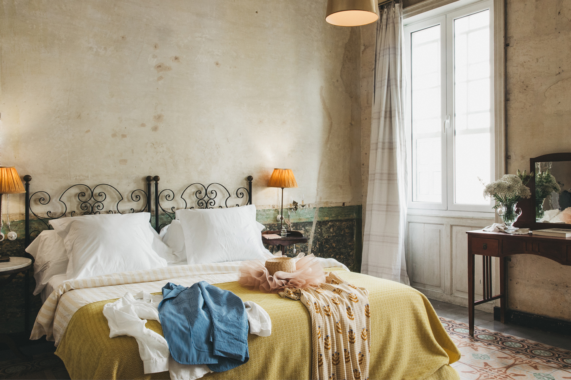 chambre décoration vintage et rustique Joia House