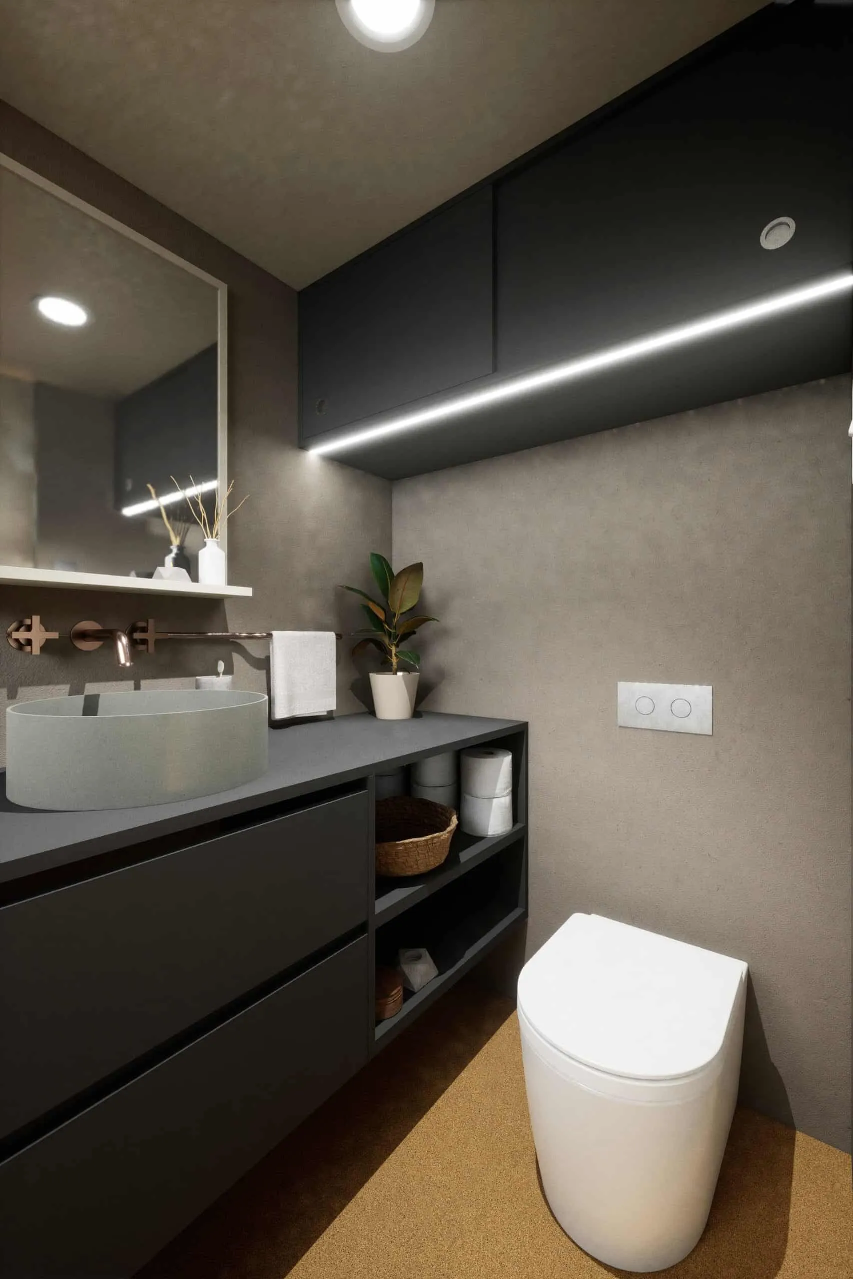 salle de bain design petite maison mobile