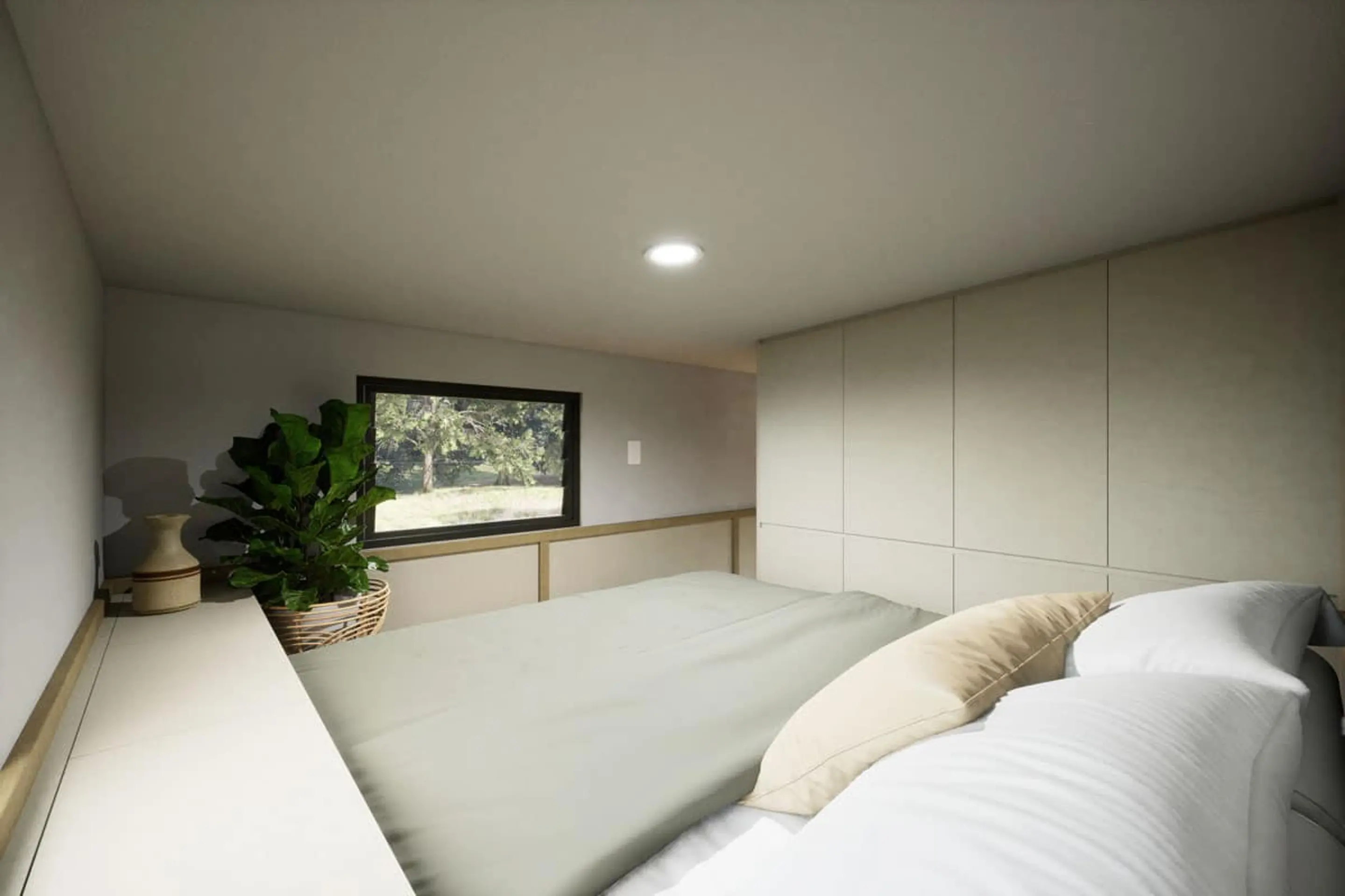 chambre loft petite maison mobile