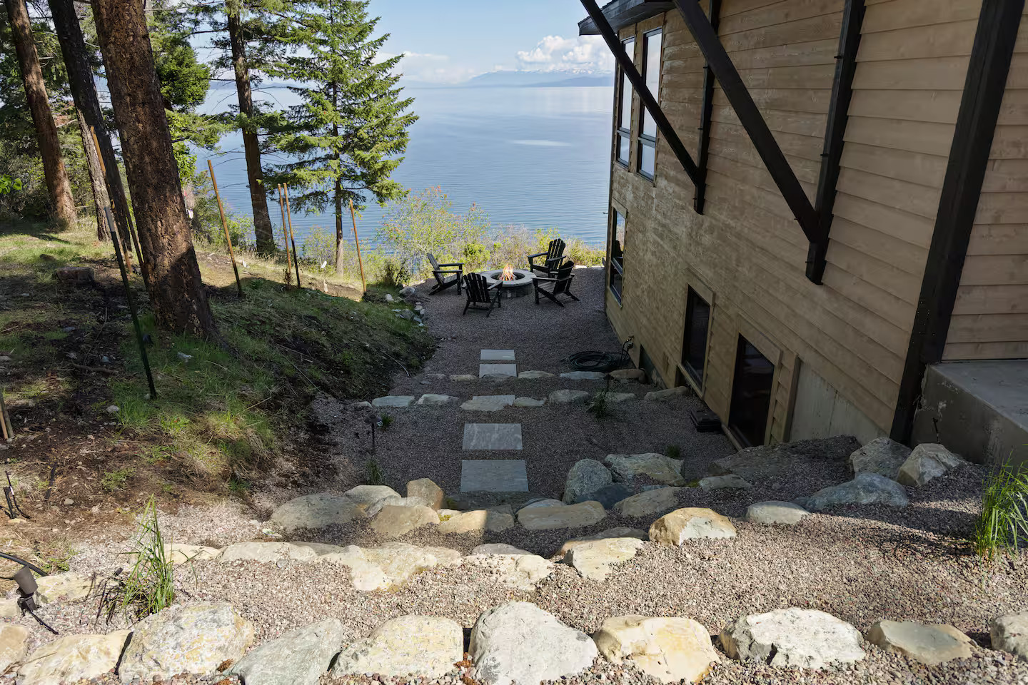 chemin vers lac