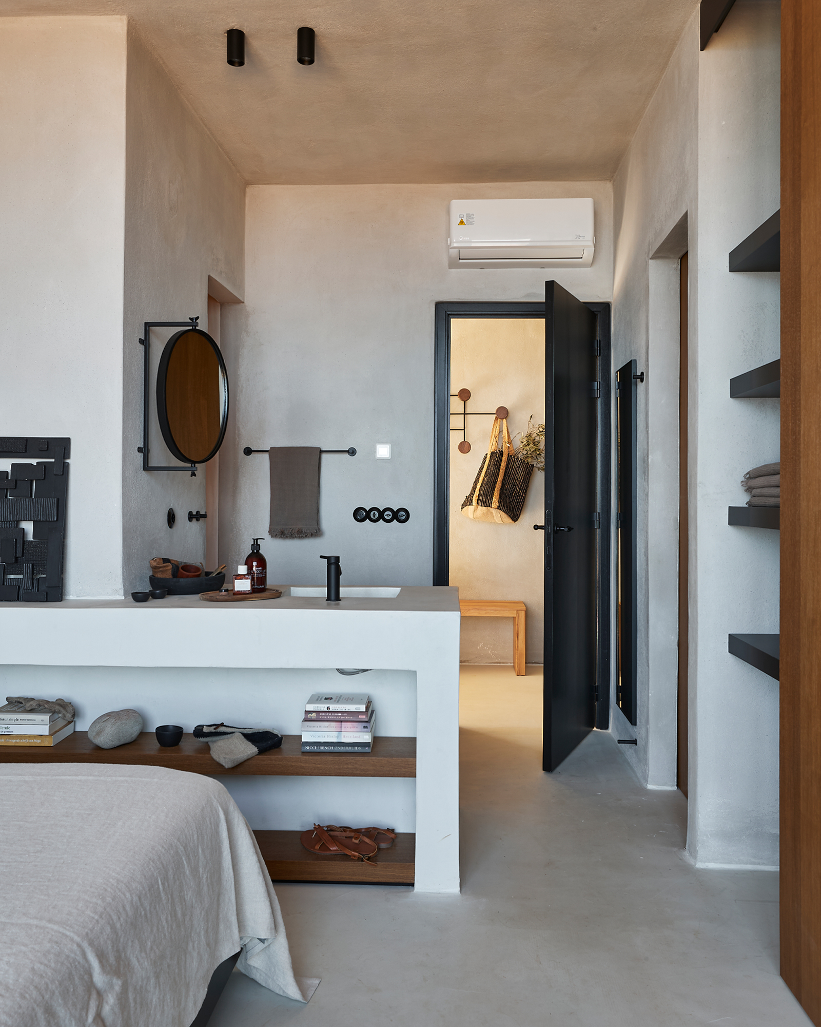 chambre avec salle de bain Metochi Lodge