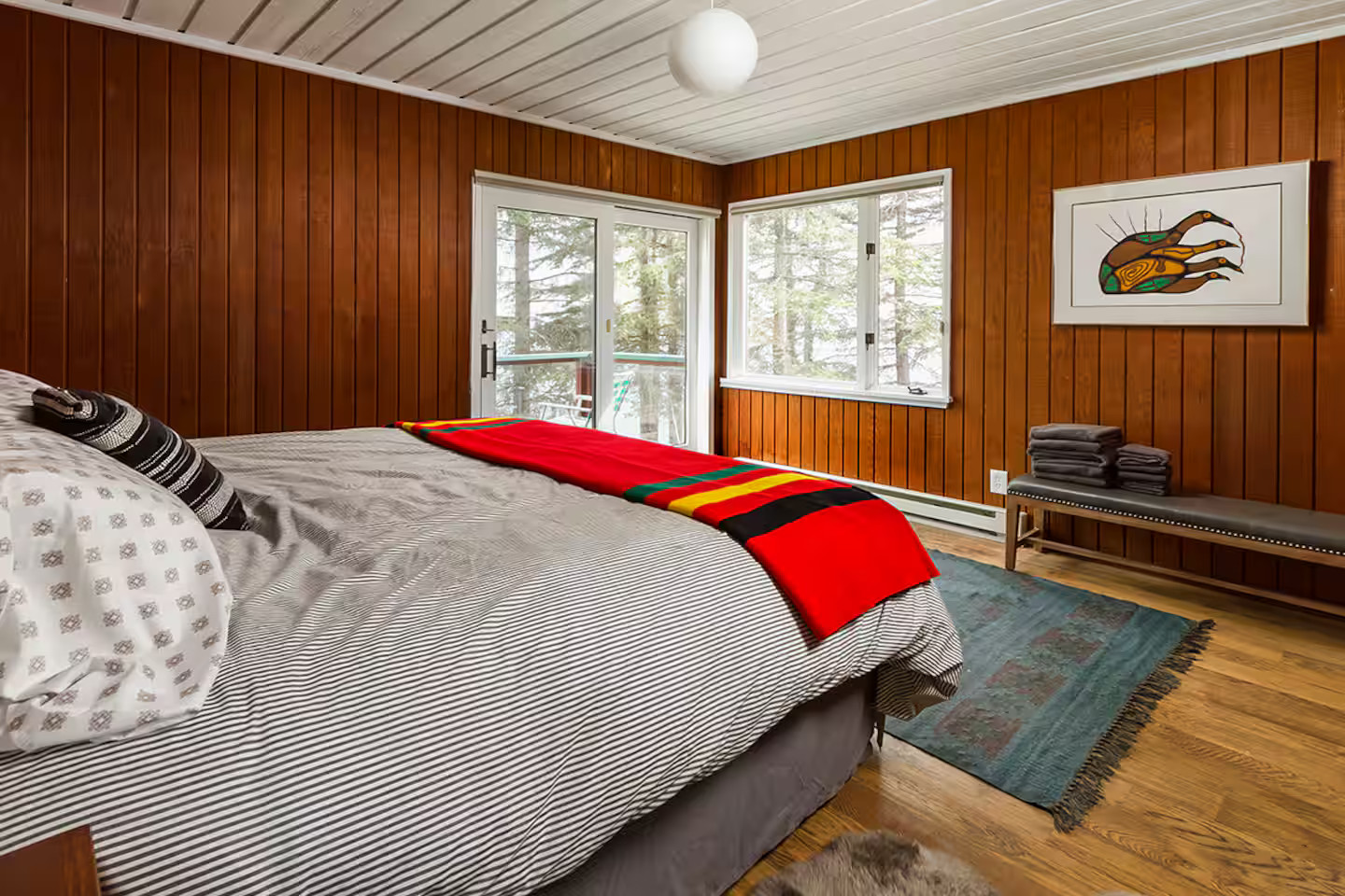 chambre maison Lutsen vue Lac Supérieur