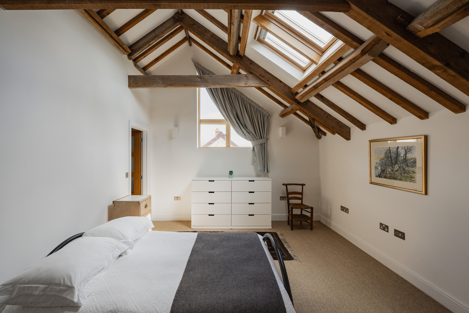chambre avec poutres