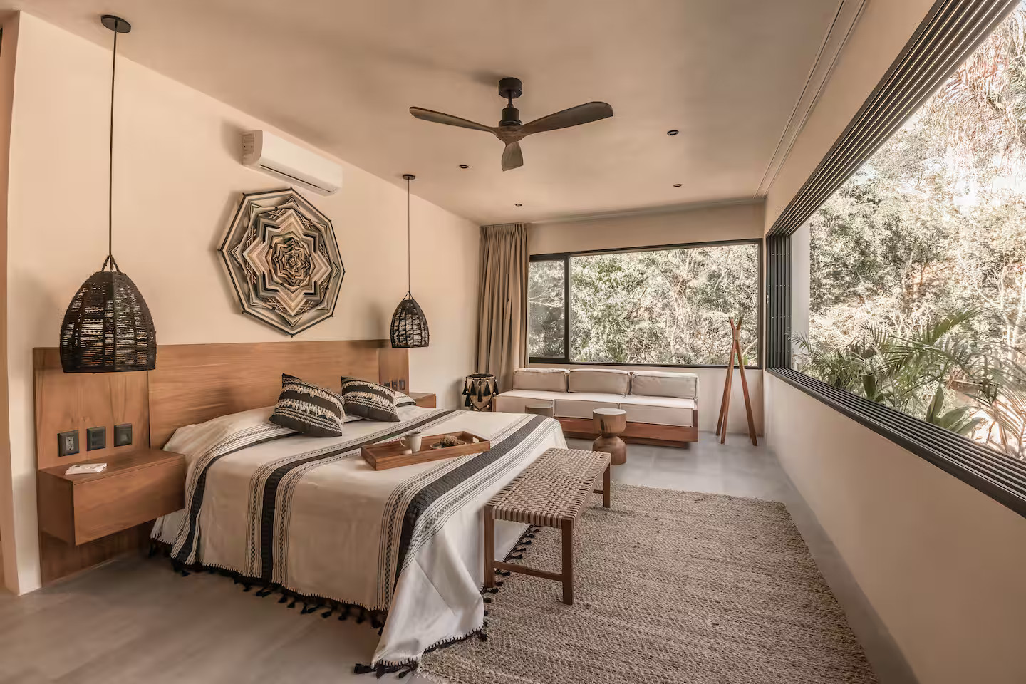 chambre villa Meka Mexique