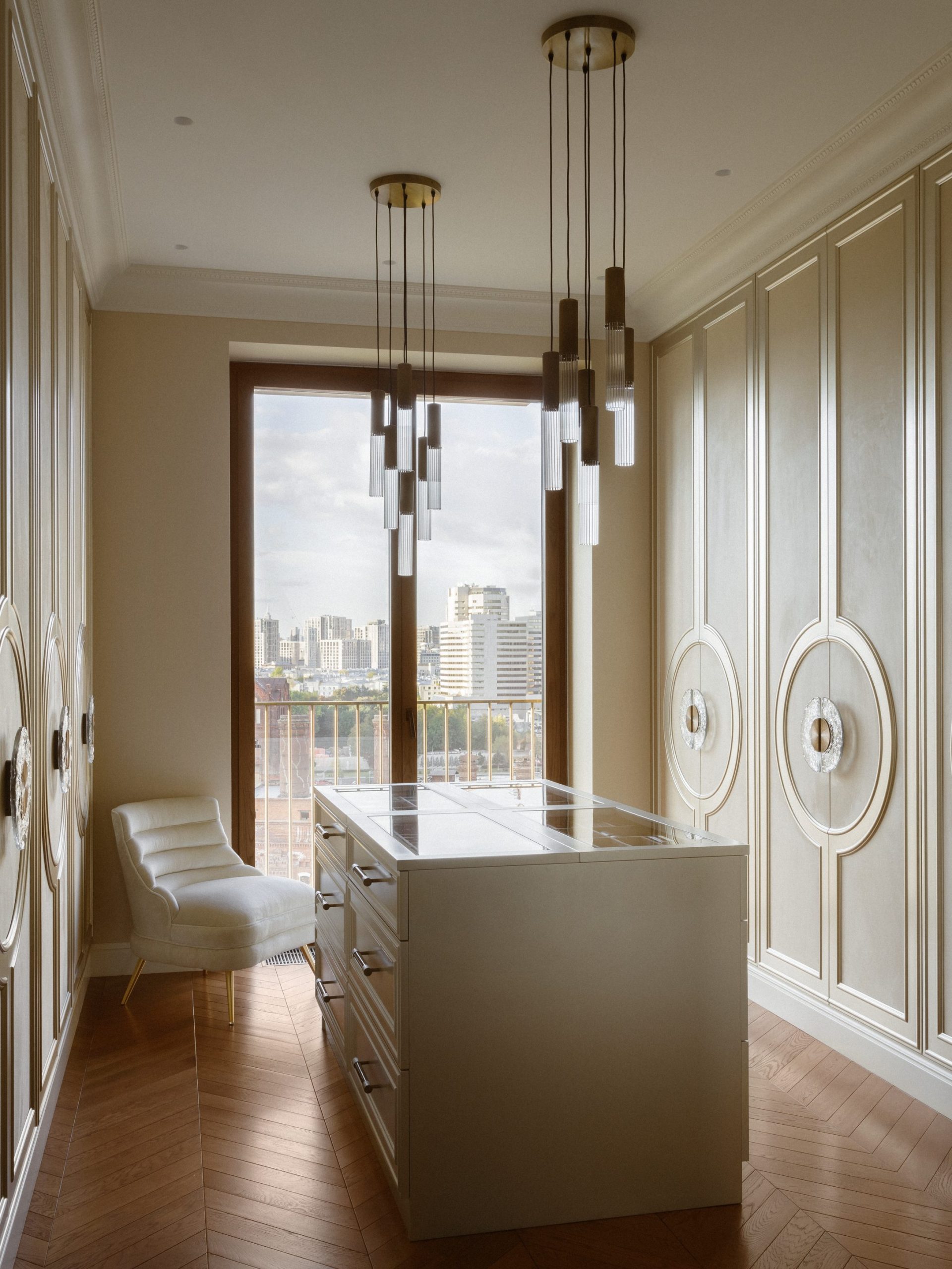dressing fermé décoration classique chic beige