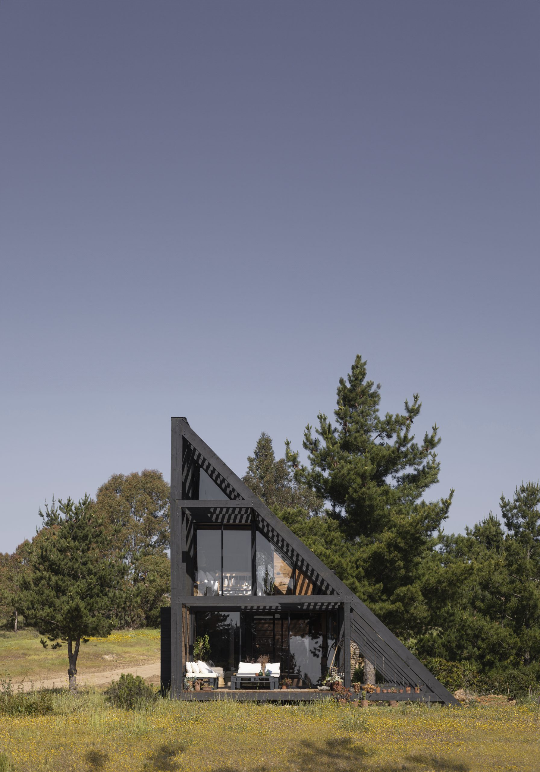 maison contemporaine 80m2 Refugio 45 par Gonzalo Rufin Arquitectos